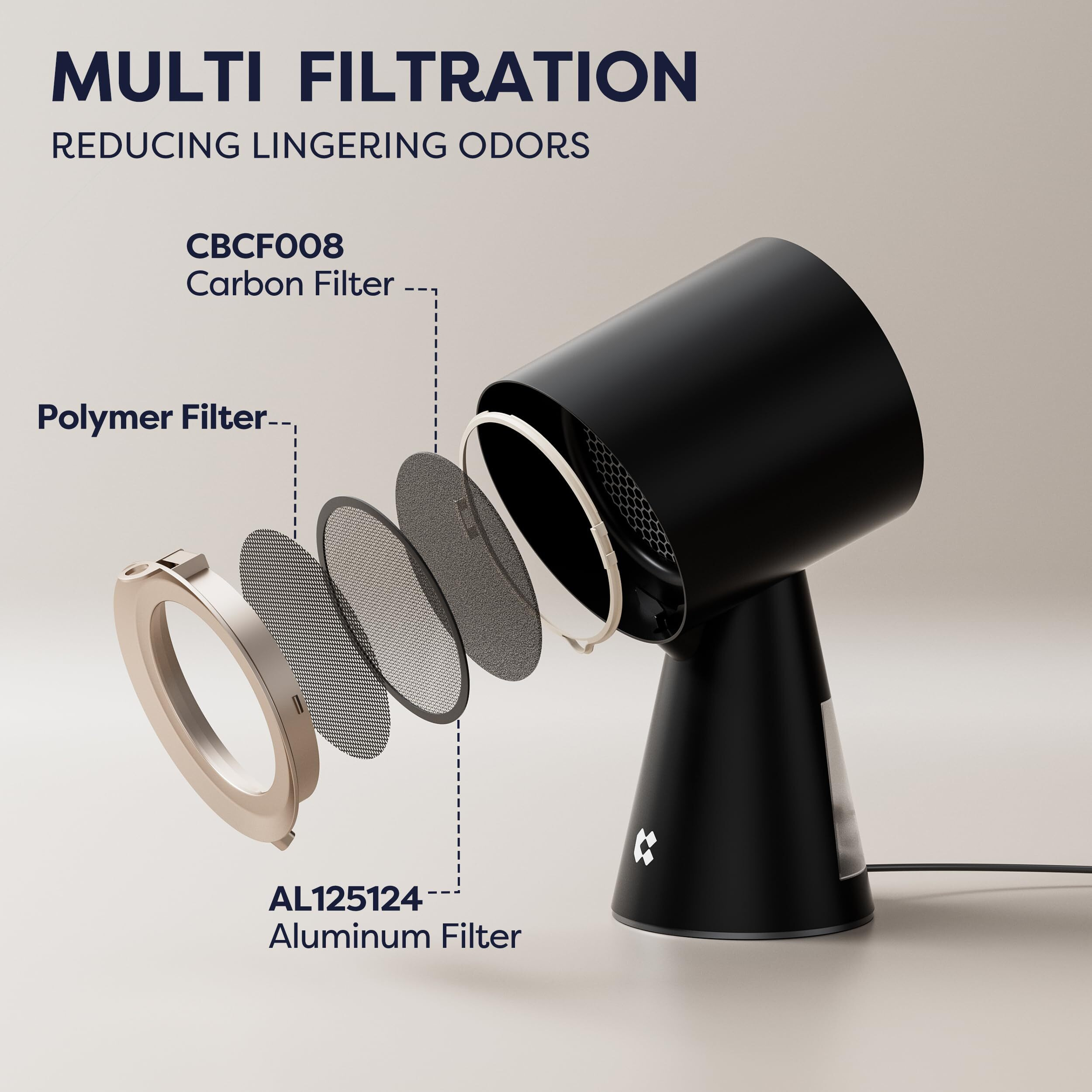 Ciarra Portable Range Hood, Desktop Range Hood With 2 Speed Exhaust Fan, Detachable Aluminum Filter, Large Oil Collection Cup, Portable Kitchen Exhaust Fan For Indoor Bbq, Hot Pot