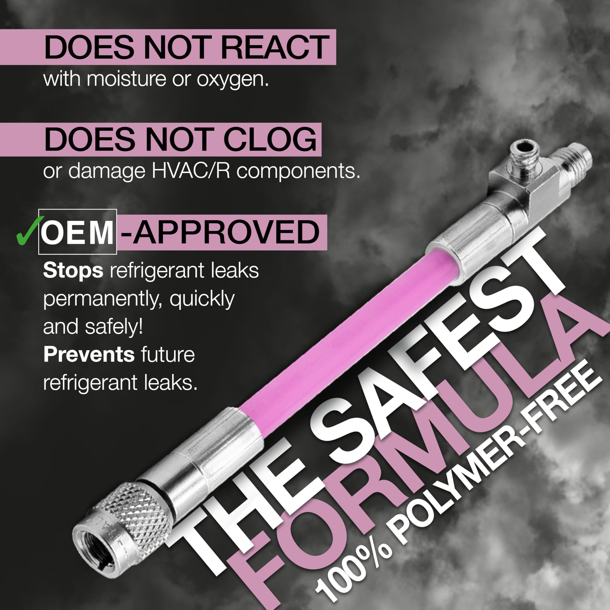 Extreme Ultra A/C Leak Stop Direct Easy Inject Solution For Hvac&R Systems Up To 6 Tons With 1/4 Sae Charging Port, For All Refrigerants And Oils | Reusable, Refillable, Us Patented - 0.2 Fl Oz (6 Ml)