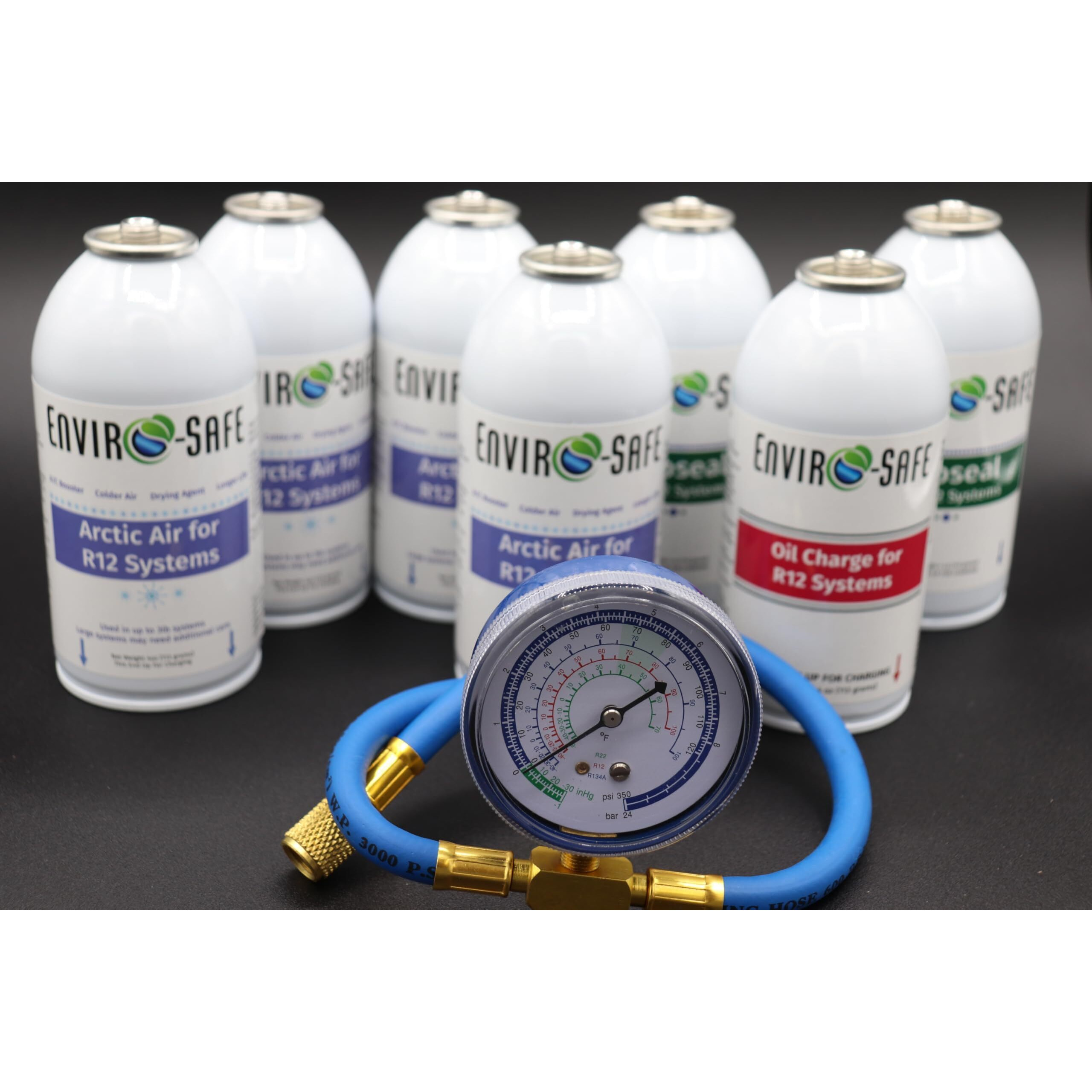 Generic Arctic Air For R12, Proseal, Oil Charge Kit With Brass Gauge