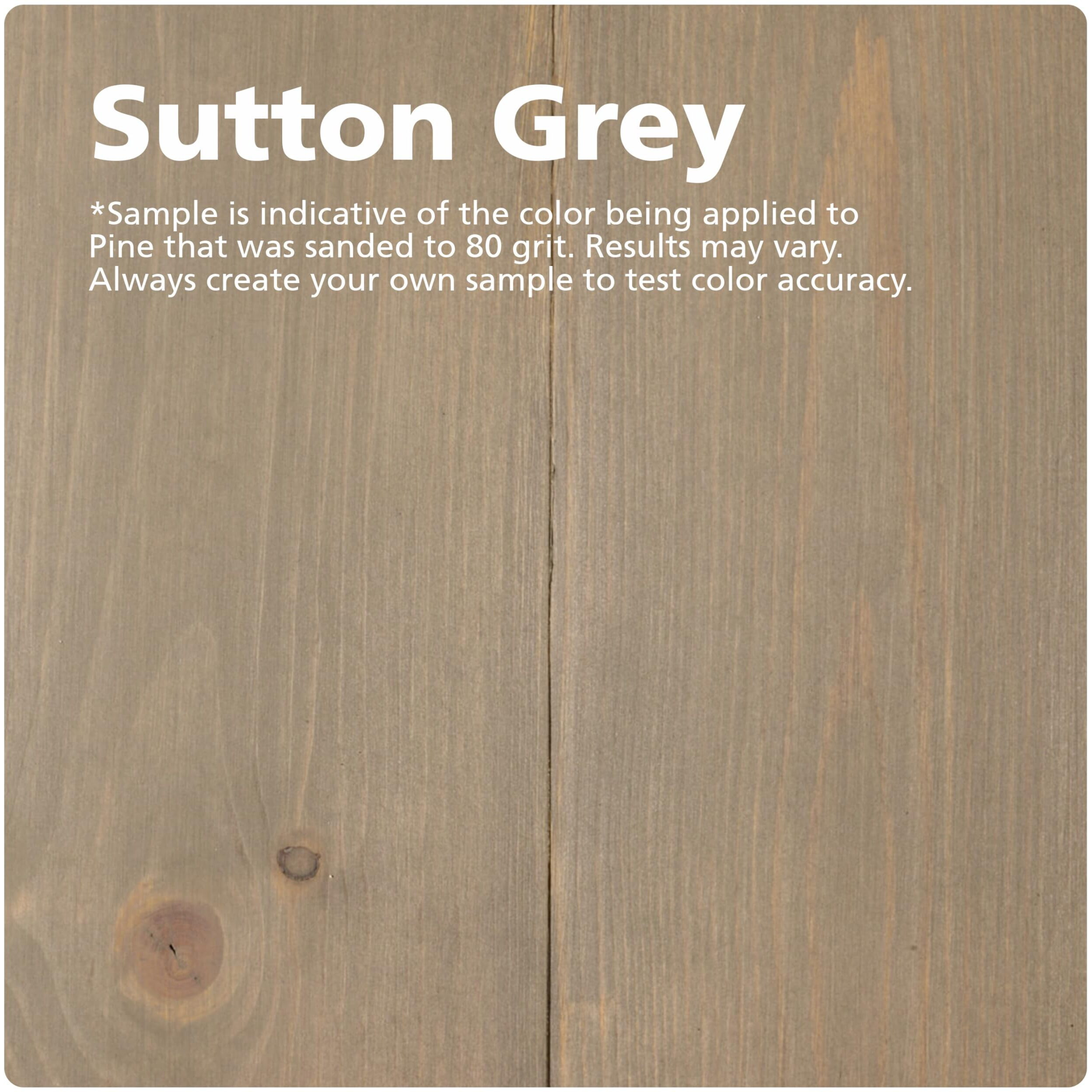 Rubio Monocoat Durogrit Outdoor Wood Oil, Stain & Sealer, 150 Ft - Sutton Gray | 1 Layer, Uv Protection For Deck, Fence & Furniture | 1 L
