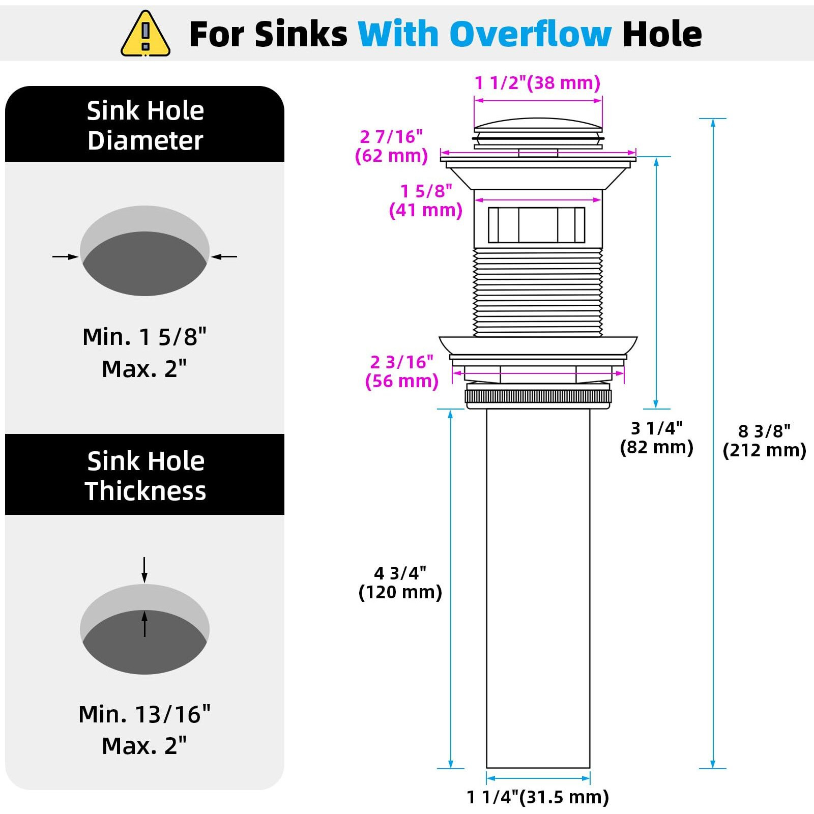 Angle Simple Bathroom Sink Drain With Overflow, Brass Pop Up Vanity Sink Drain Stopper Oil-Rubbed Bronze