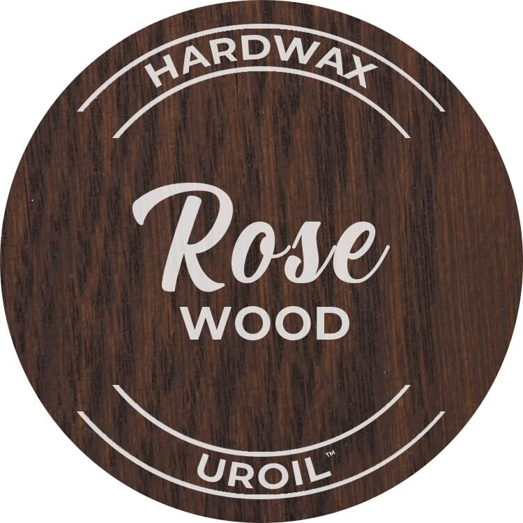 Unocoat Hardwax Uroil With Activator - Made In Usa, Advanced Wood Grain Treatment For Indoor Applications, Urethane-Modified Hard Wax Oil, For Any Wood Species-1 Pint (16Oz / 473Ml) - Rosewood