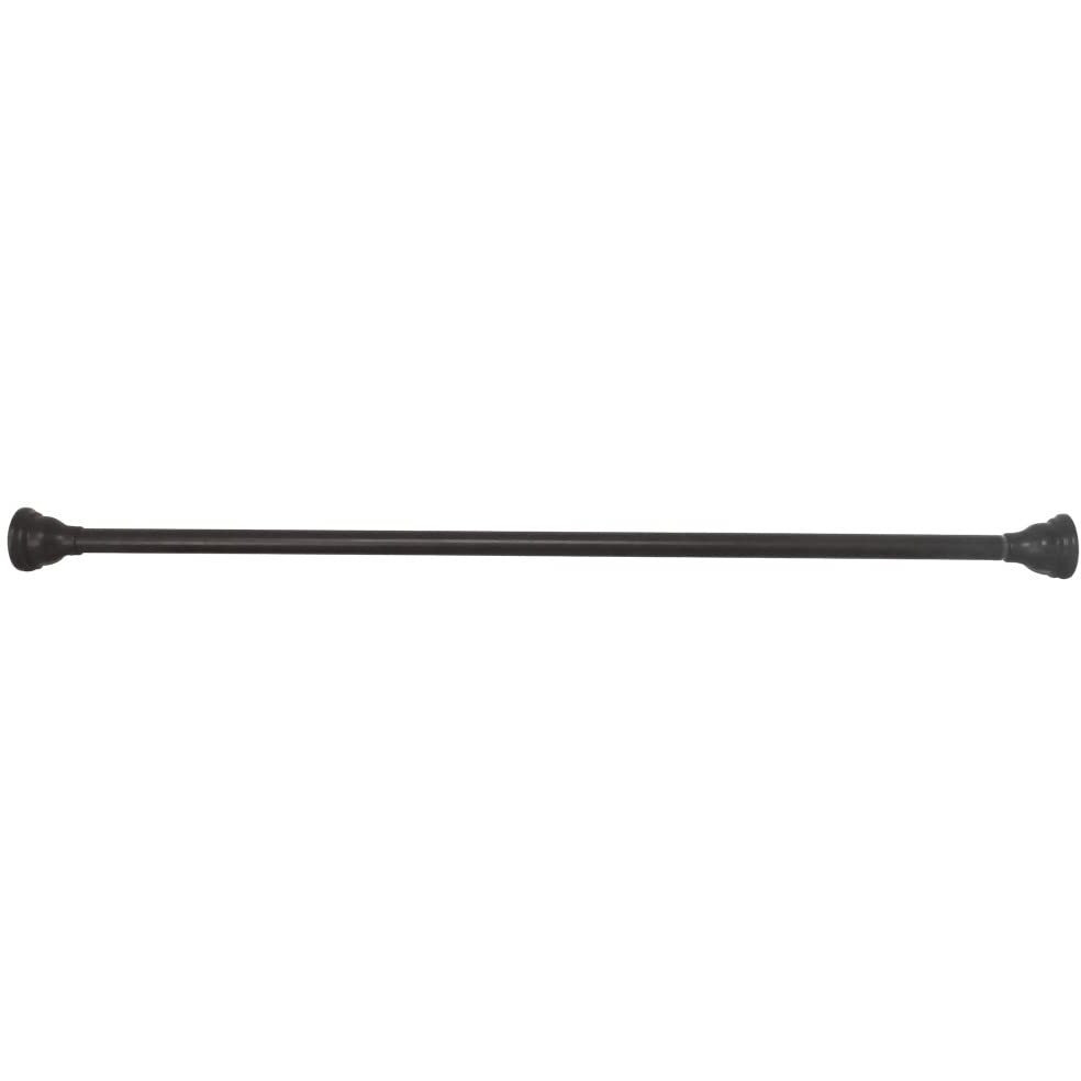 Kingston Brass Sr115 Americana 60-Inch-72-Inch Tension Shower Rod With Decorative Flange, Oil Rubbed Bronze
