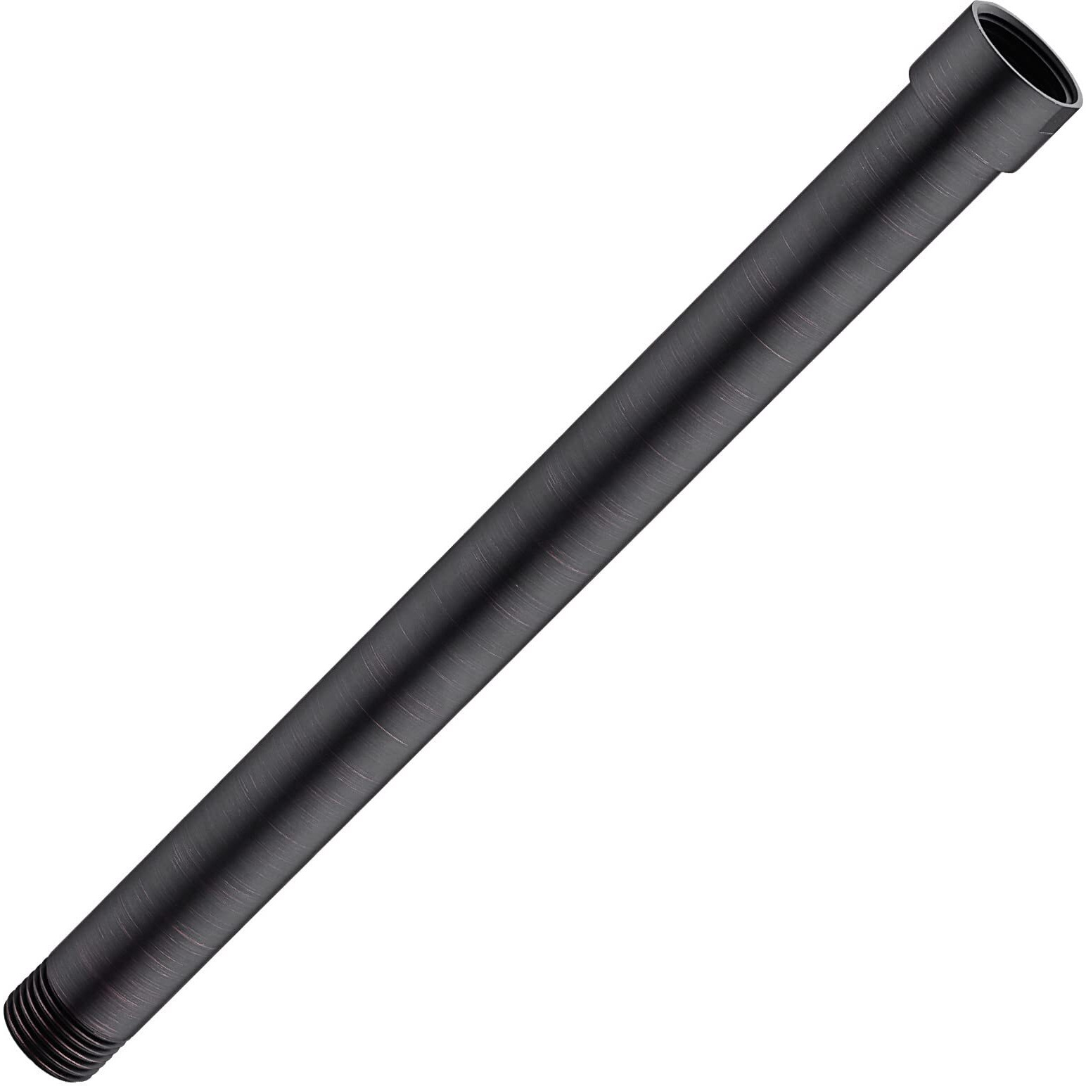 Bronze Shower Arm Extension High Water Flow 10 Inch Extender For Overhead Shower Head, Arm Mount 1/2 Inch Female To Male Pipe, Oil Rubbed Bronze