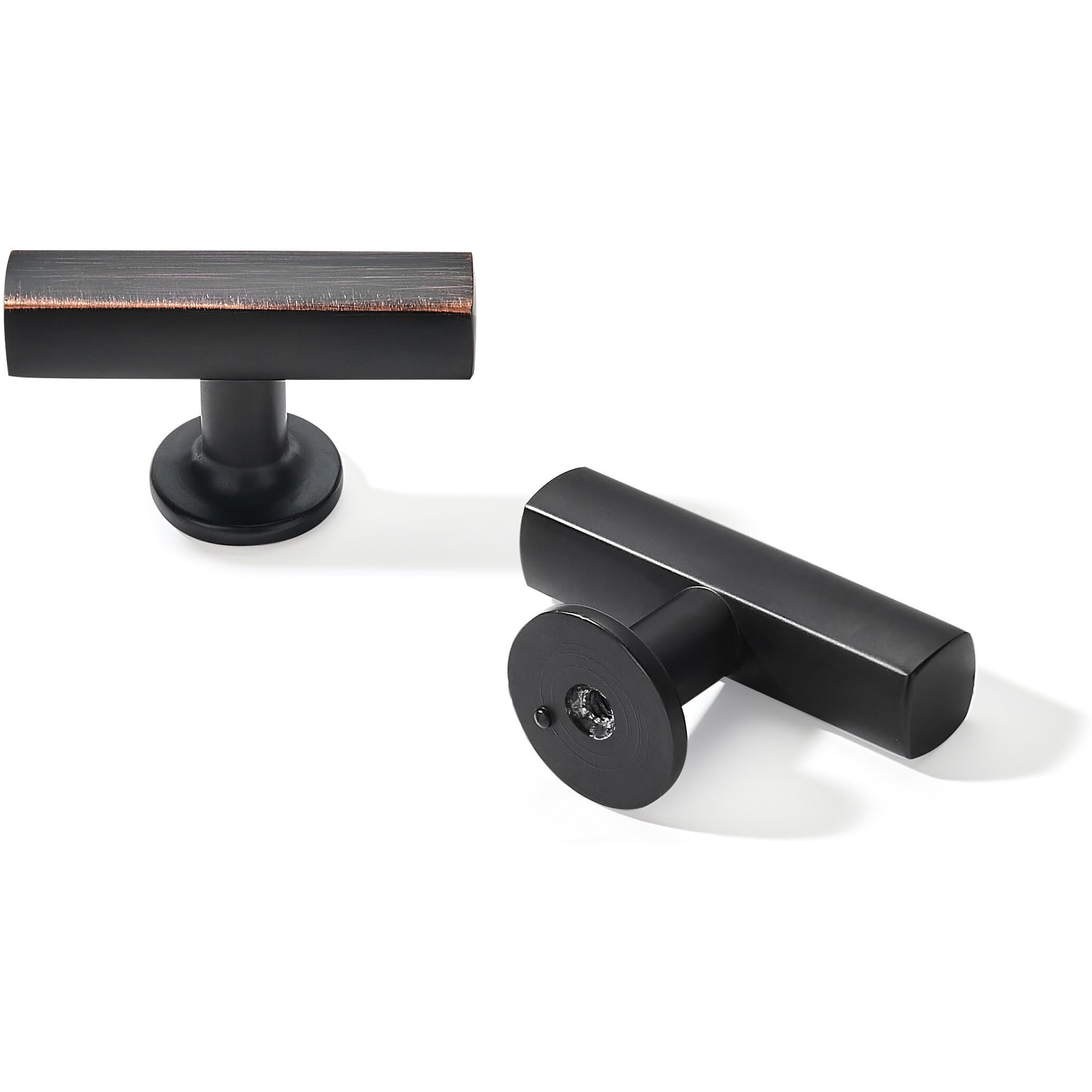 Khtumeware 10 Pack 2 Inch Oil Rubbed Bronze Cabinet Knobs For Kitchen Dresser Drawers - Solid Venetian Bronze Zinc Hardware