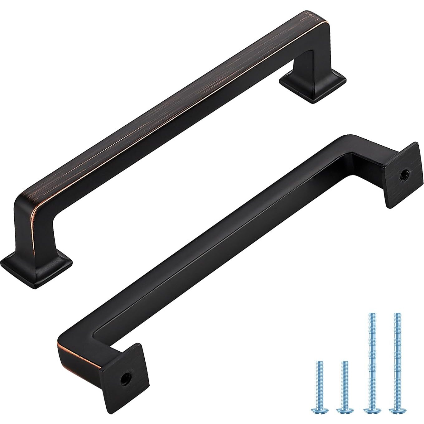Ravinte Hardware 5 Pack Oil Rubbed Bronze Cabinet Pulls - 5 Inch (128Mm) Hole Centers, Solid Zinc Alloy Kitchen Handles & Drawer Pulls, Durable Hardware For Cabinets & Cupboards