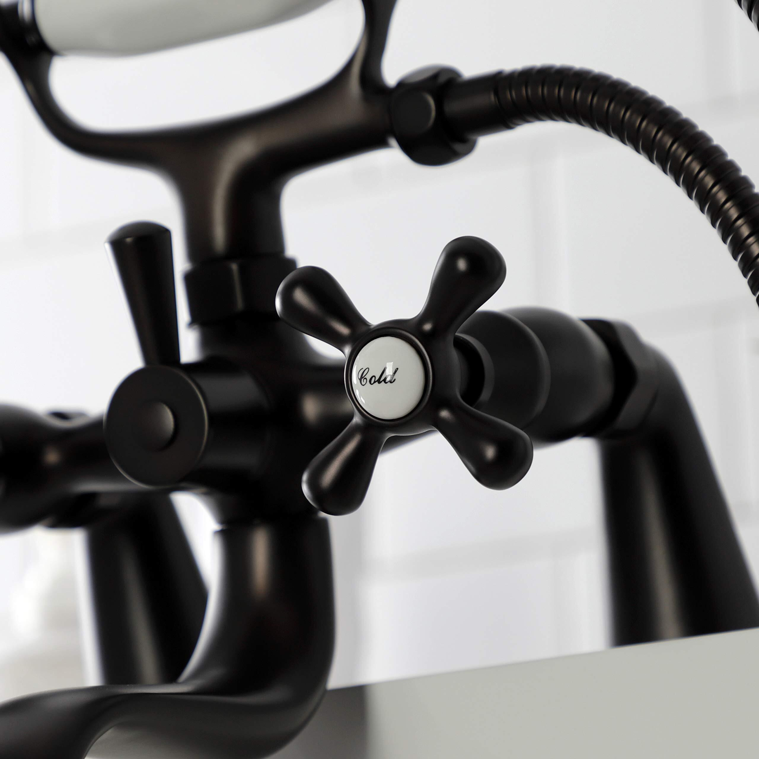 Kingston Brass Ks227Orb Kingston Clawfoot Tub Faucet, 9 X 9.06 X 8.81, Oil Rubbed Bronze