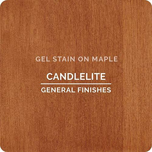 General Finishes Oil Base Gel Stain, 1/2 Pint, Candlelite