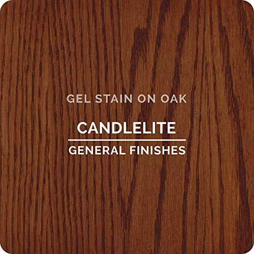 General Finishes Oil Base Gel Stain, 1/2 Pint, Candlelite
