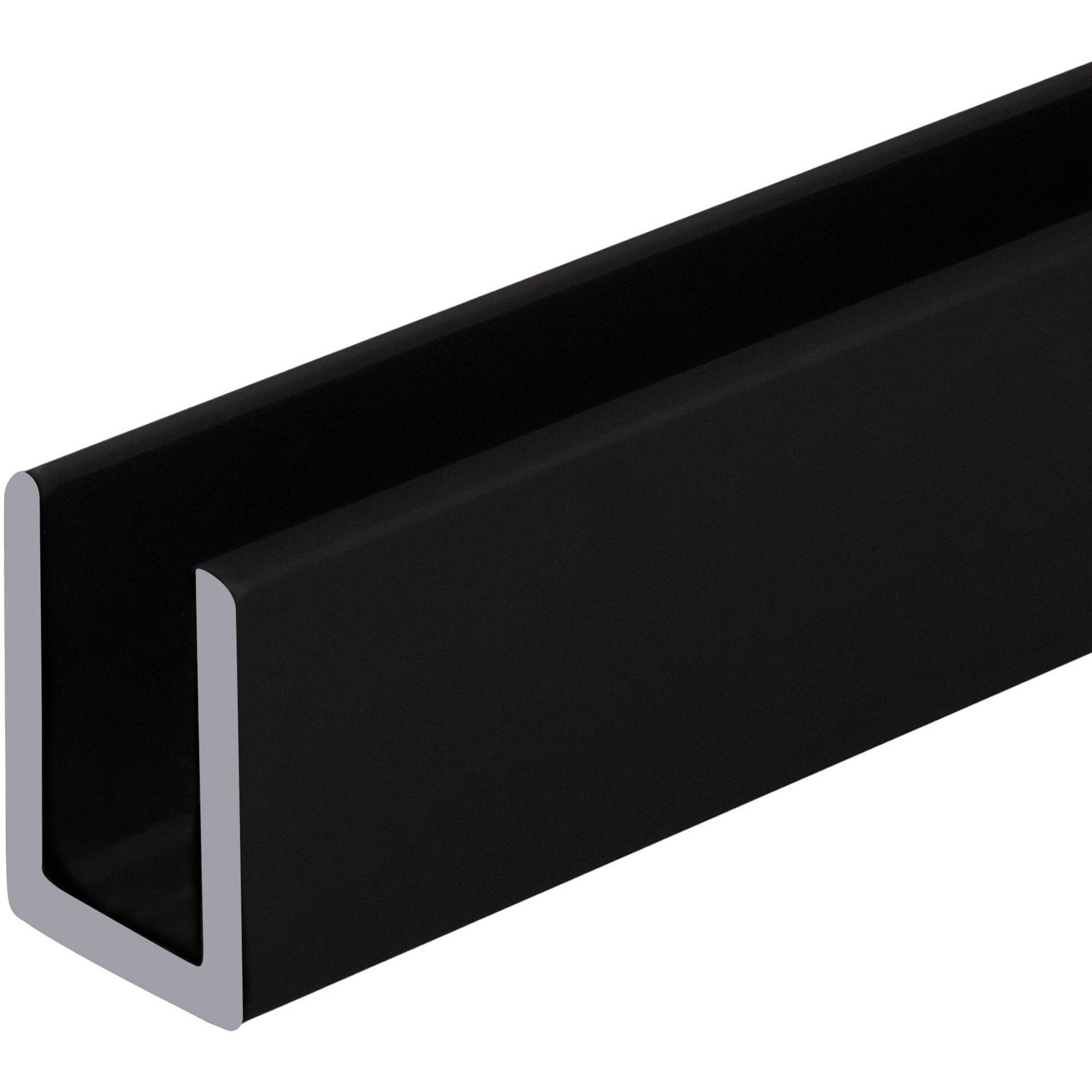 Brixwell Sdcd380Rb-Ccp24-Xcp50 Oil Rubbed Bronze 3/8"" Fixed Panel Shower Door Deep U-Channel - 24"" Stock Length - Pack Of 50