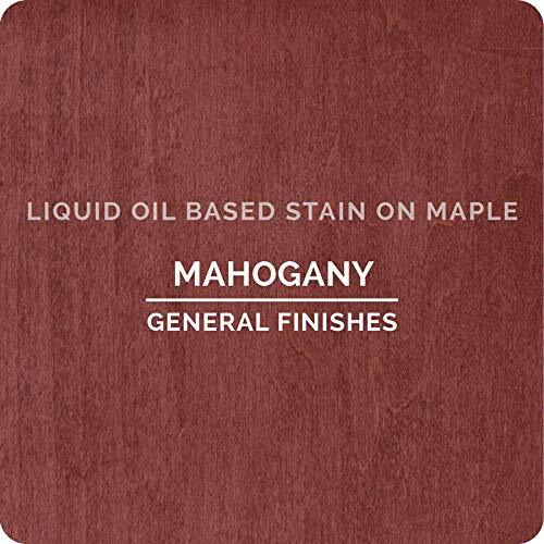 General Finishes Oil Based Penetrating Wood Stain, 1 Quart, Mahogany