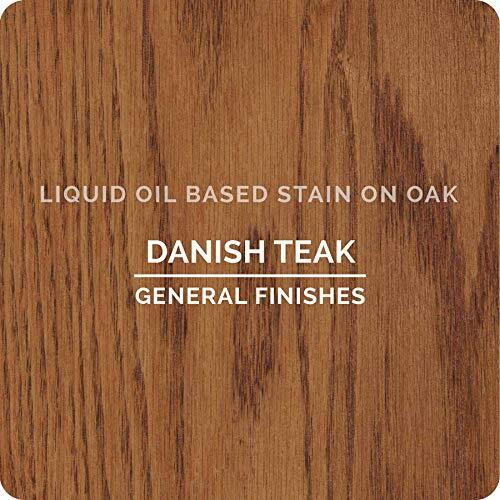 General Finishes Oil Based Penetrating Wood Stain, 1 Quart, Danish Teak