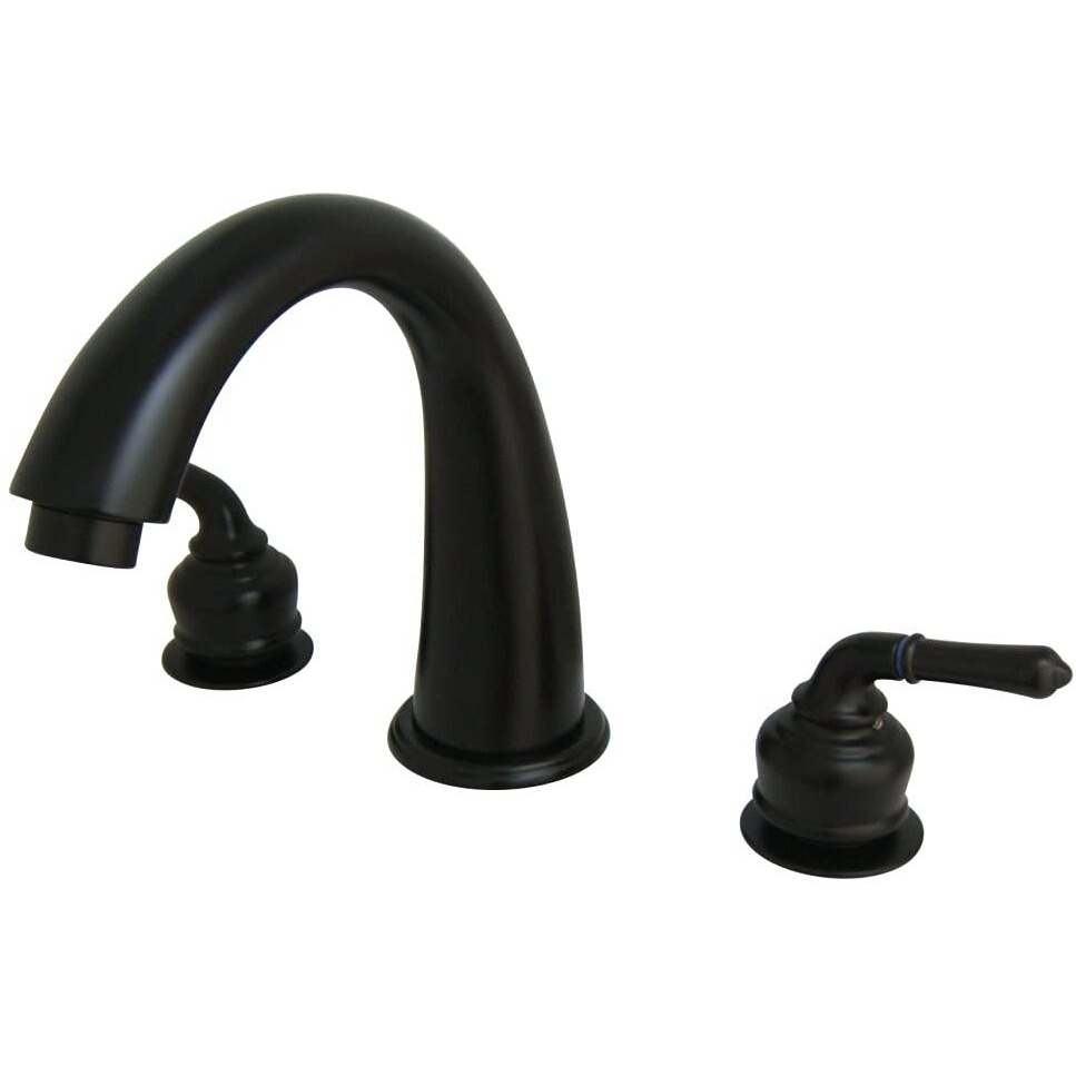 Kingston Brass Ks2365 Naples Roman Tub Filler, Oil Rubbed Bronze,8-Inch Adjustable Center