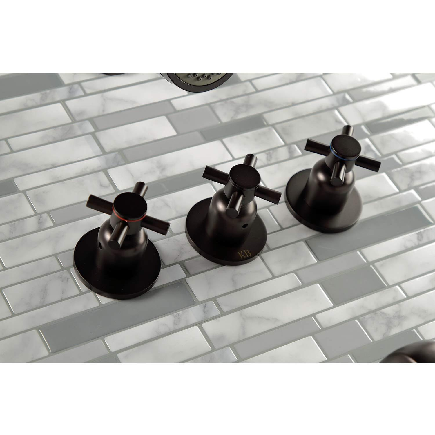 Kingston Brass Kbx8135Dx Concord Tub And Shower Faucet, 7.13 X 10.56 X 5.13, Oil Rubbed Bronze