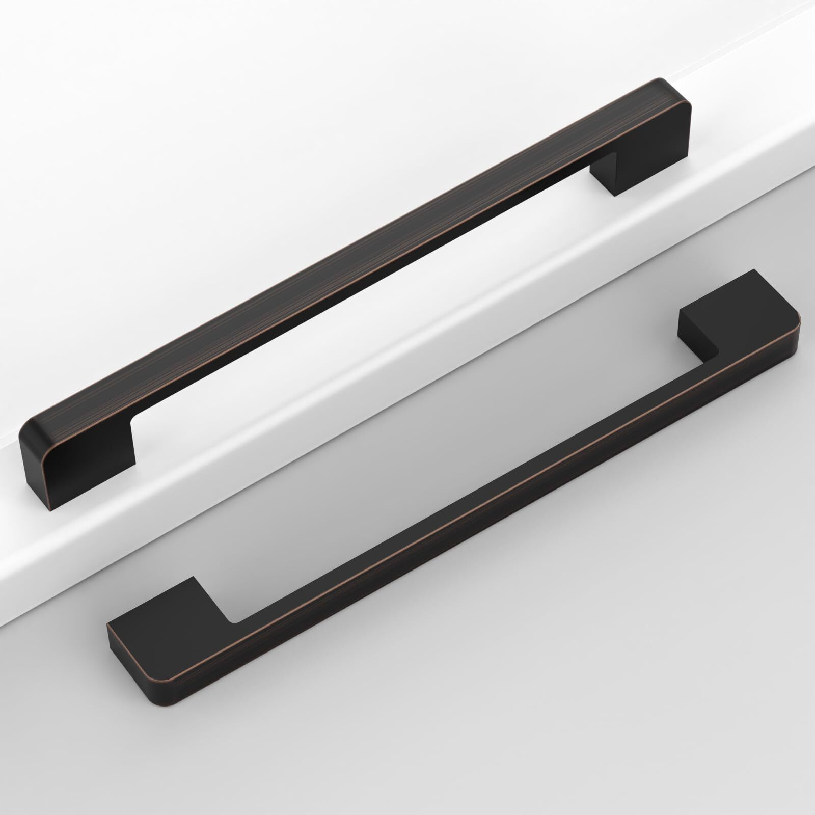 Coinkoly 10 Pack 7-1/2""(192Mm) Oil Rubbed Bronze Cabinet Pulls Kitchen Cabinet Handles Drawer Pulls Cupboard Hardware For Cabinets