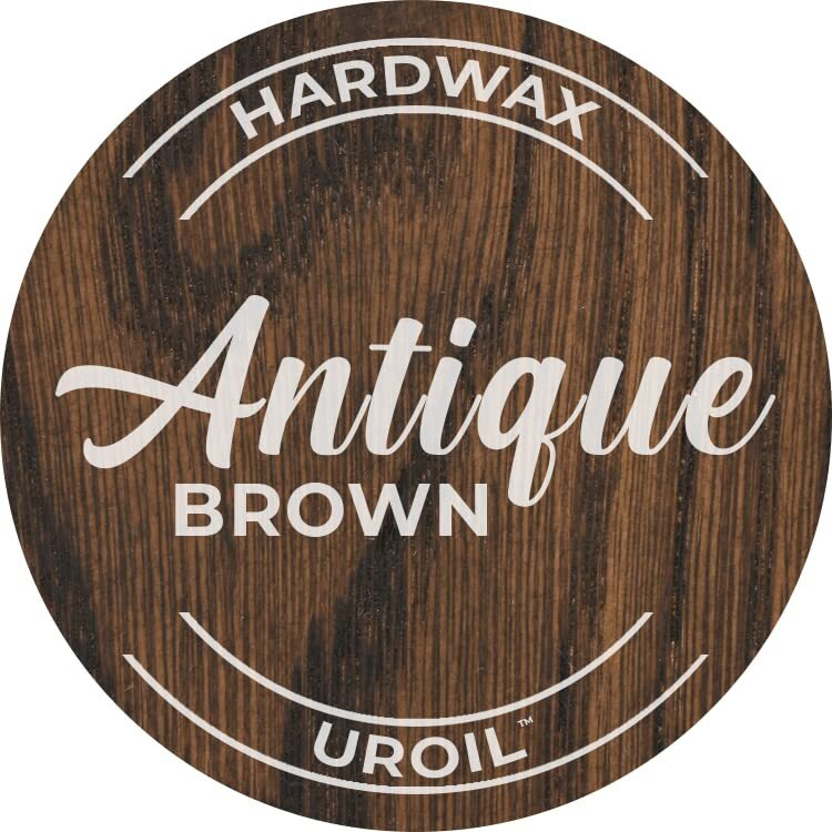 Unocoat Hardwax Uroil With Activator - Made In Usa, Advanced Wood Grain Treatment For Indoor Applications, Urethane-Modified Hard Wax Oil, For Any Wood Species-1 Pint (16Oz / 473Ml) - Antique Brown