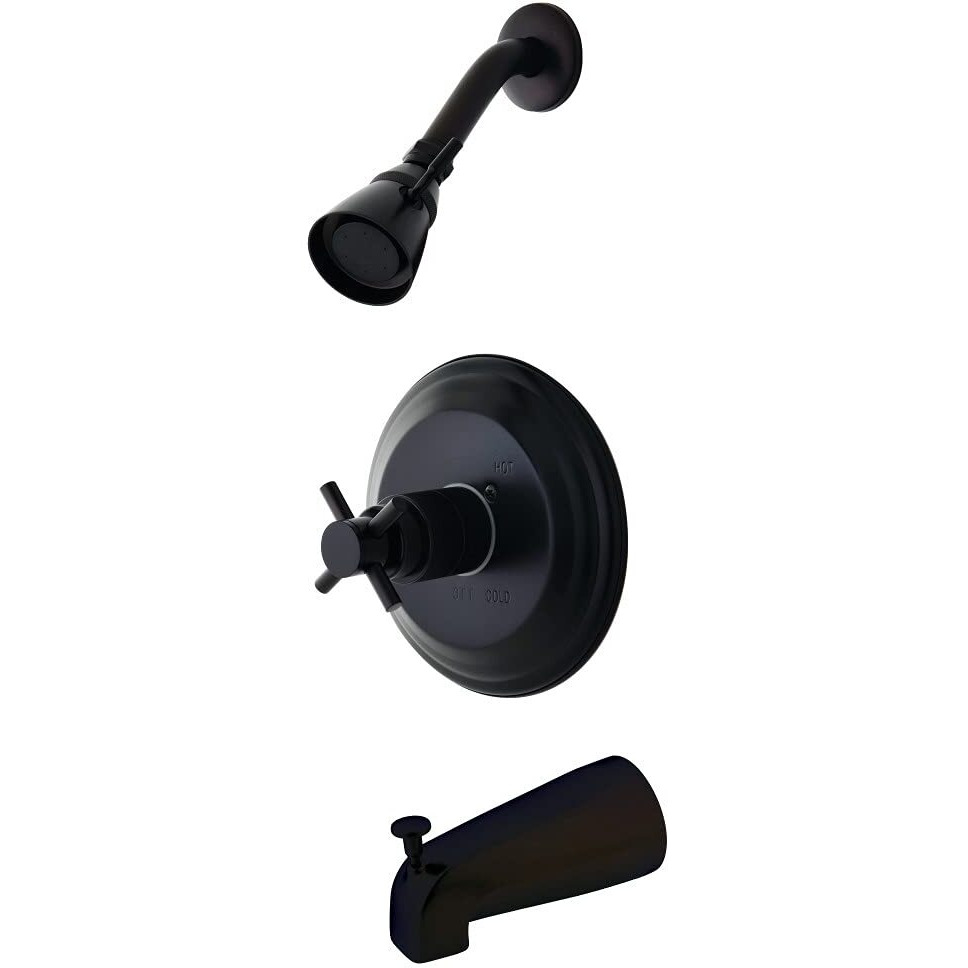 Kingston Brass Kb2635Dx Concord Tub And Shower Faucet, Oil Rubbed Bronze