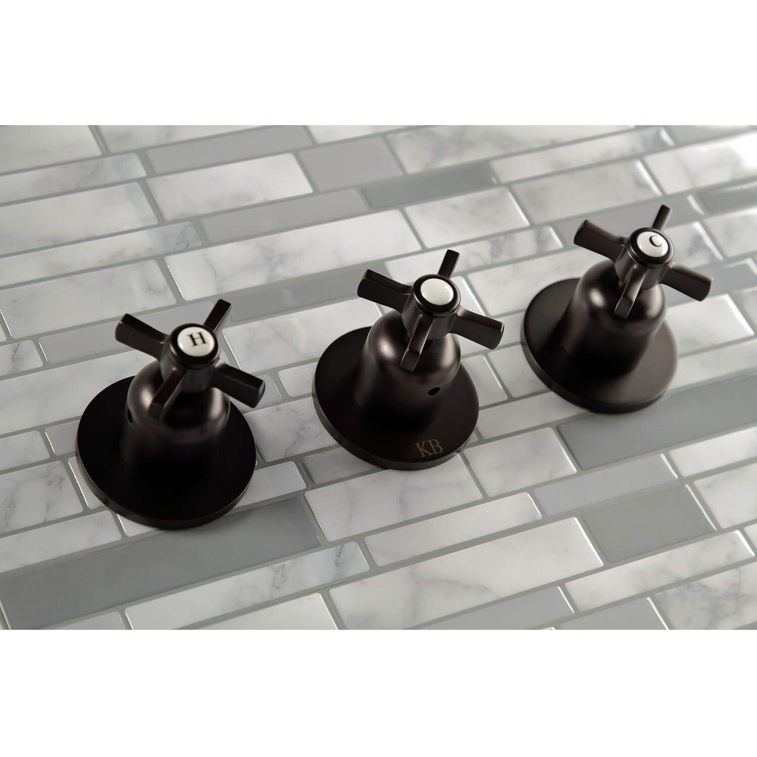 Kingston Brass Kbx8135Zx Millennium Tub And Shower Faucet, 7.13 X 10.38 X 72, Oil Rubbed Bronze