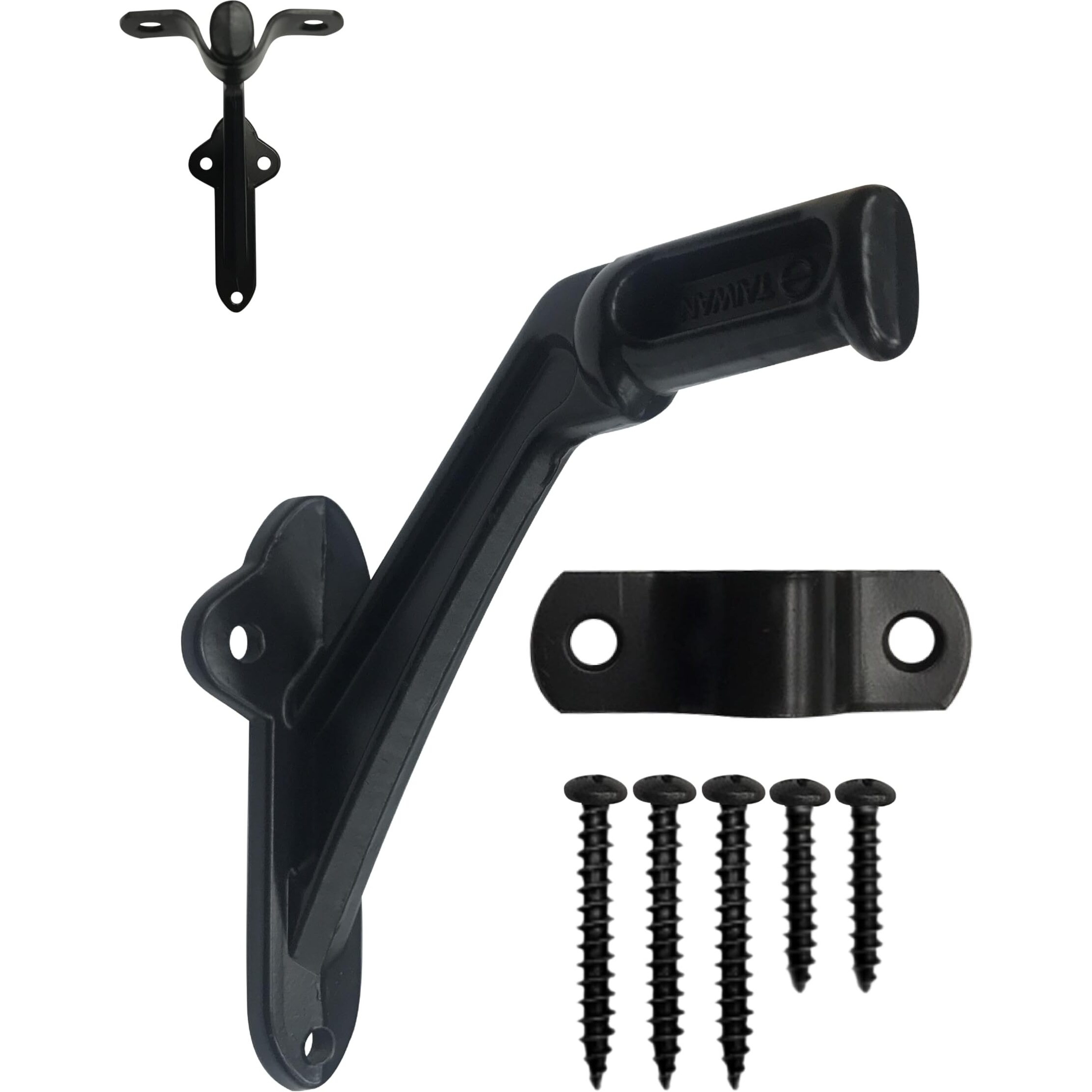 Commercial Handrail Bracket Wall Mounted Oil Rubbed Bronze Black, 3 Pack | Howtool