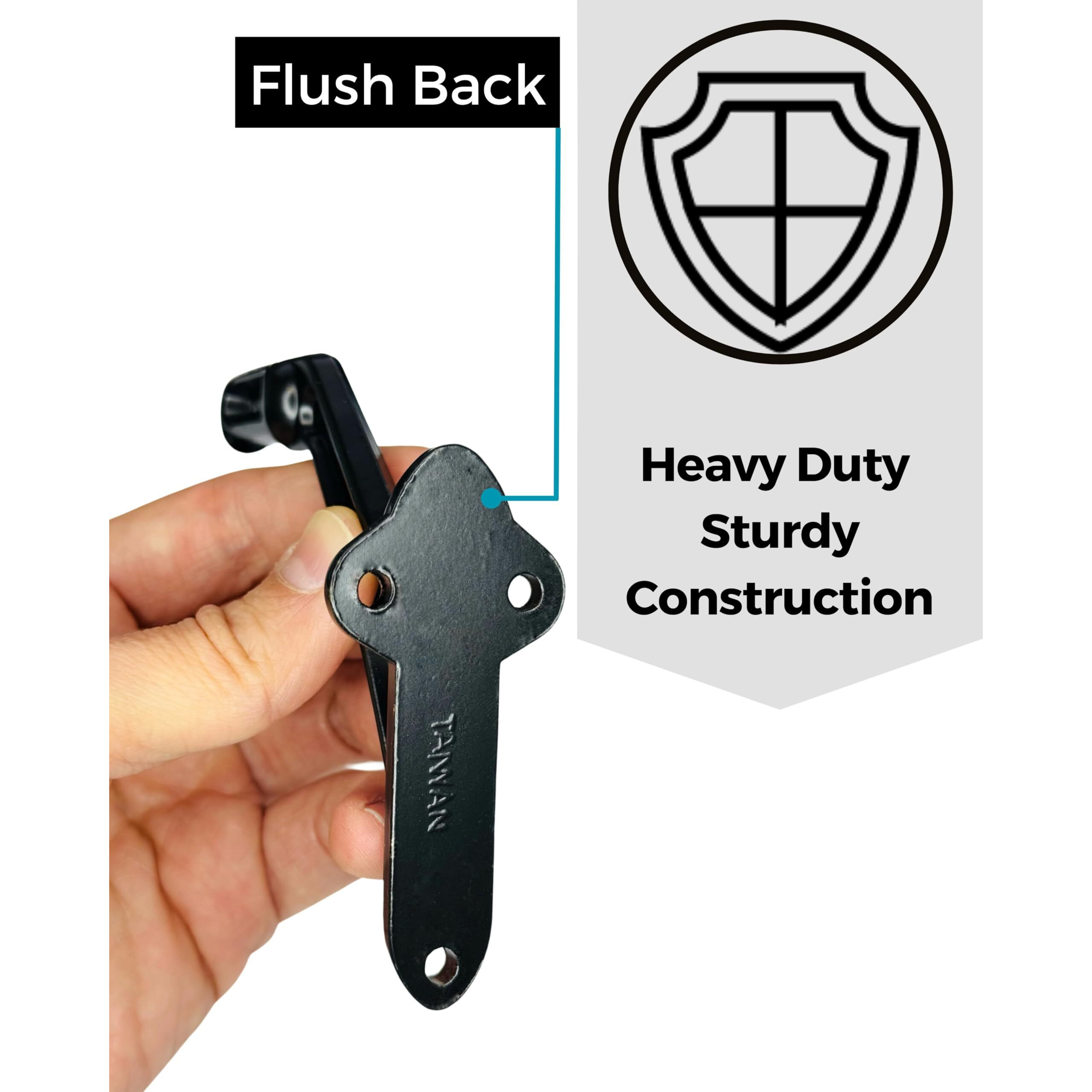 Commercial Handrail Bracket Wall Mounted Oil Rubbed Bronze Black, 3 Pack | Howtool