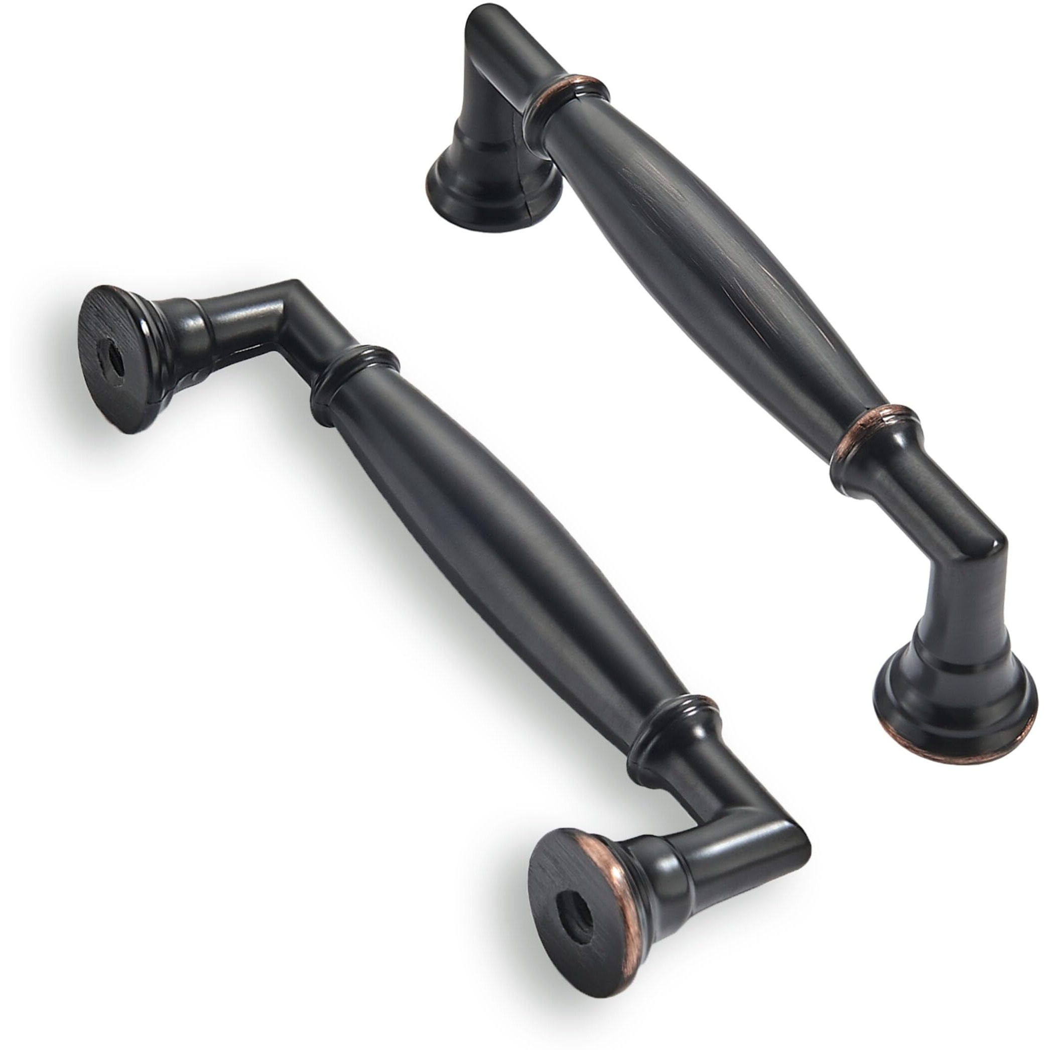 Zauyx 10 Pack 4 Inch Hole Center Oil Rubbed Bronze Cabinet Pulls Solid Heavy Duty Cabinet Pull Cabinet Handles Kitchen Cabinet Hardware Vanity Handles Bathroom Cabinet Pulls