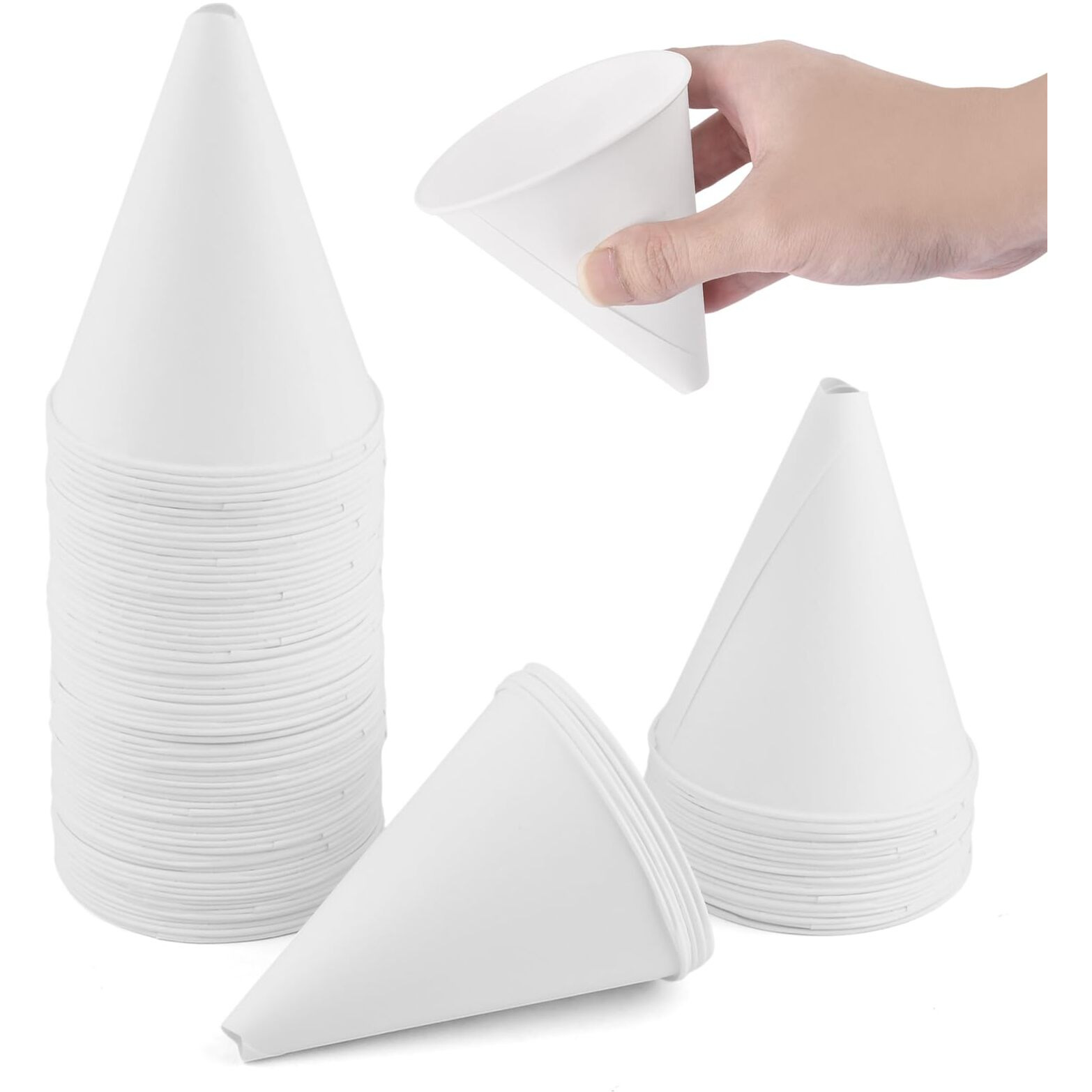 100-Pack Disposable Paper Funnels For Motor Oil Change & Kitchen Use, Multi-Purpose Liquid Transfer Tool For Automotive Fluids, Cooking Oils, Gasoline & Coolants