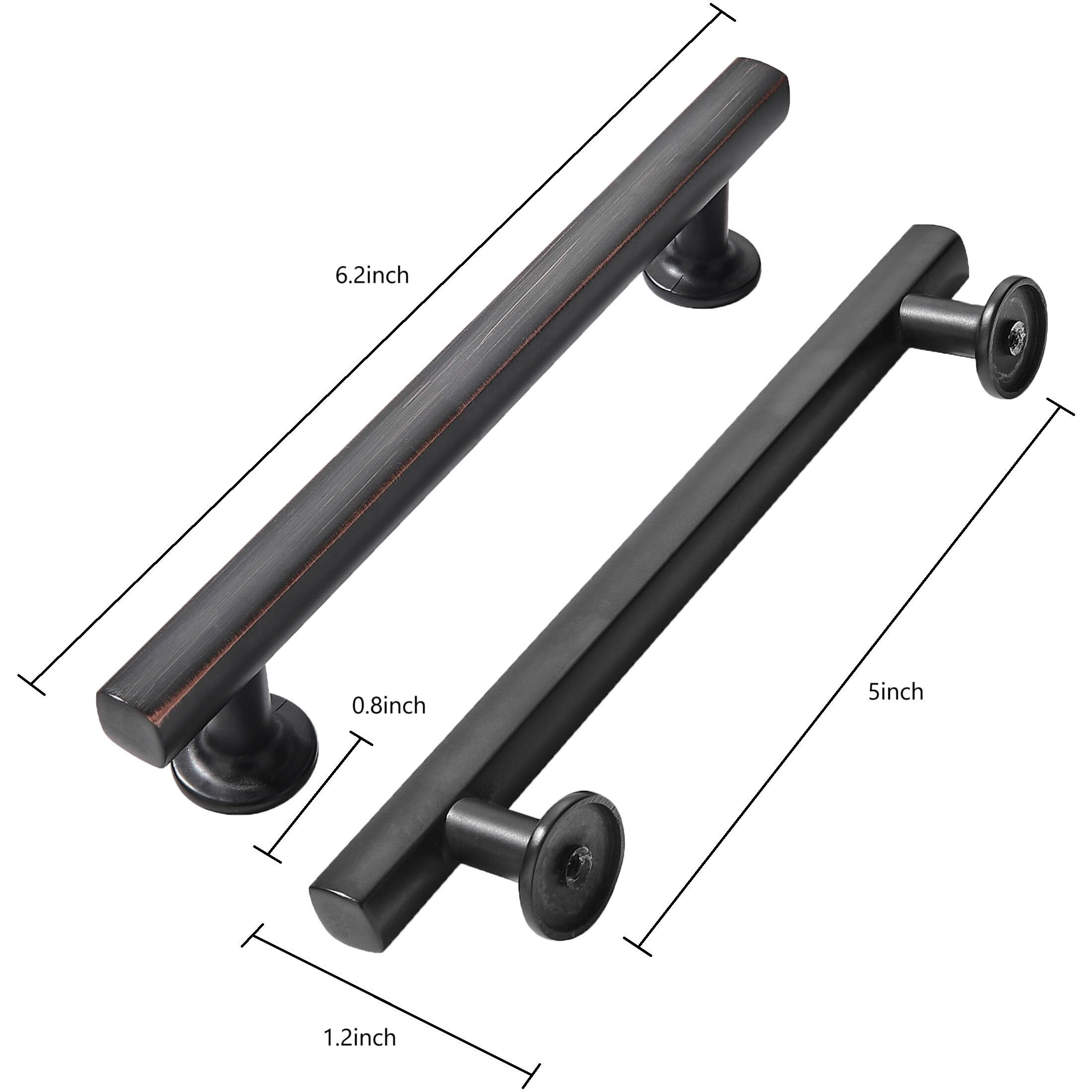 Khtumeware 10 Pack 5 Inch(128Mm) Oil Rubbed Bronze Cabinet Pulls Kitchen Solid Heavy Duty Venetian Bronze Cabinet Pulls Kitchen Cabinet Hardware For Cupboard Drawer Handles Dresser Pulls