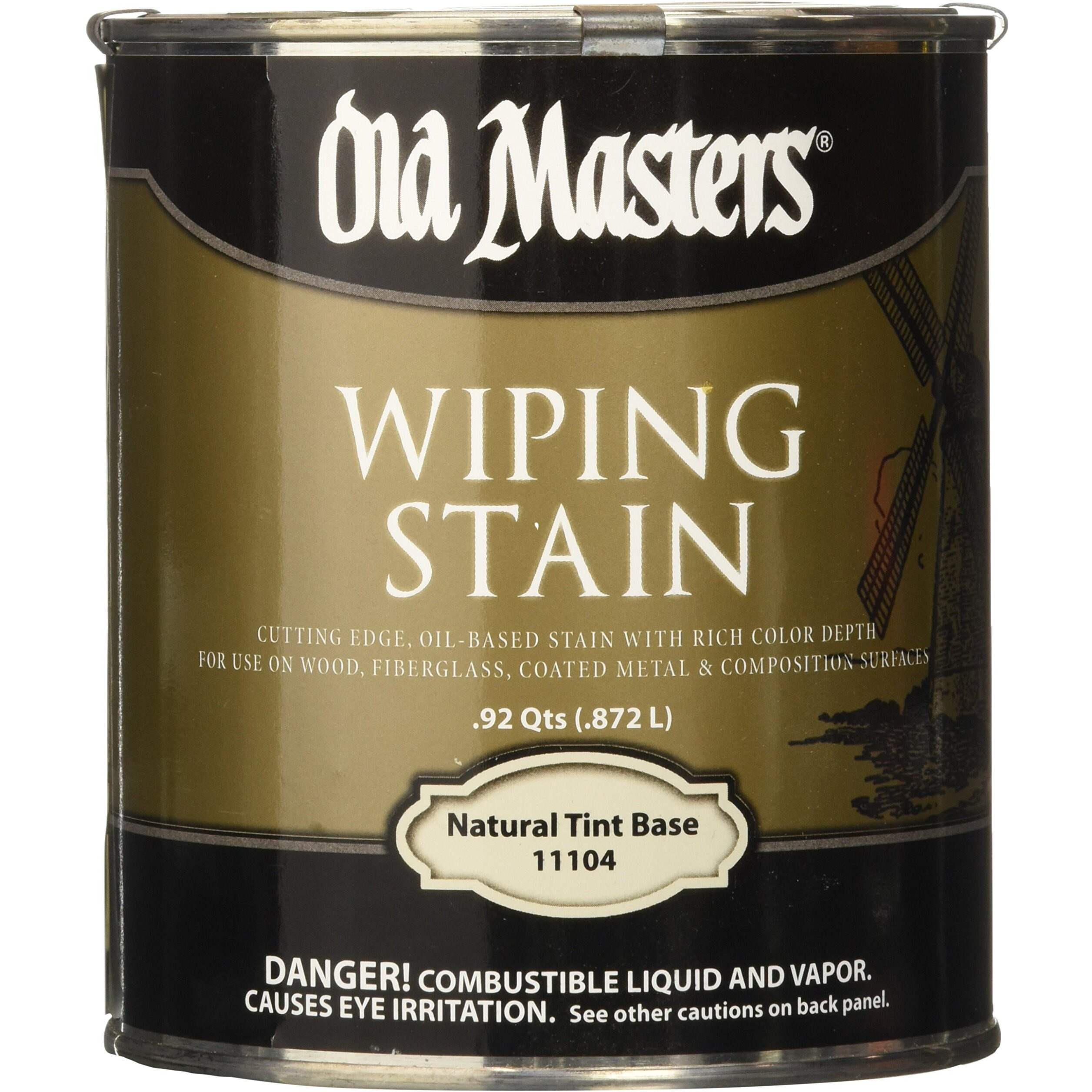 Old Masters, Neutral Tint Base 11104 Oil Wiping Stain, 1 Quart