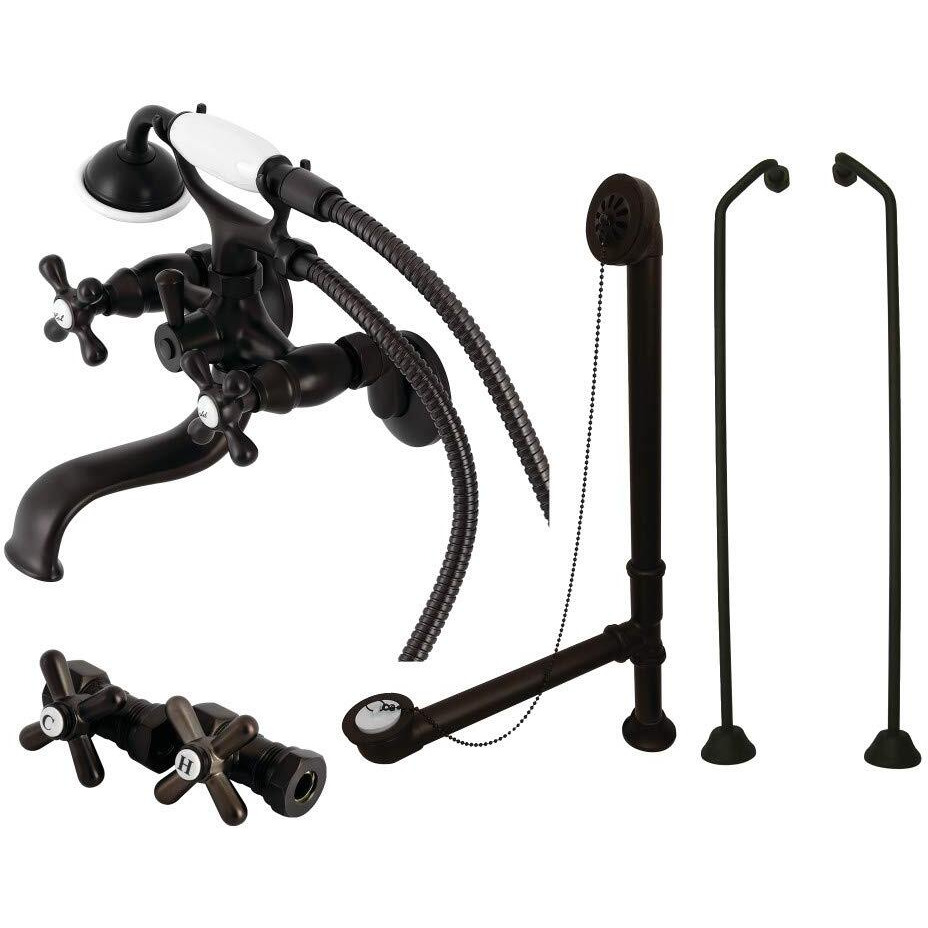 Kingston Brass Cck225Orbd Vintage Clawfoot Tub Faucet Package, 9 X 9.31 X 25, Oil Rubbed Bronze