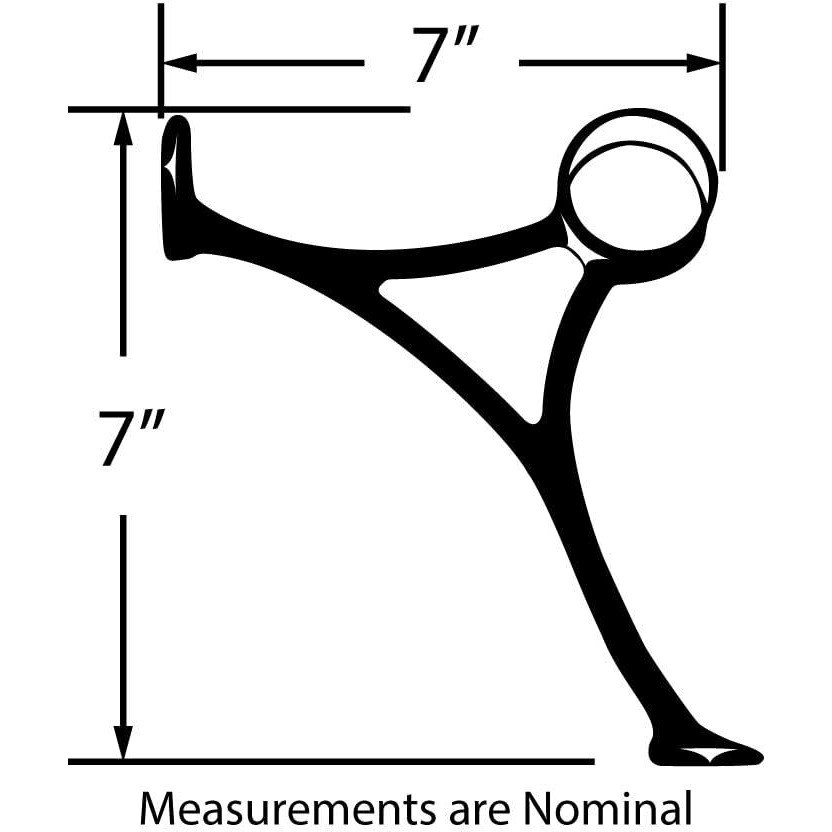 Outwater 8' Bar Foot Rail Kit - Complete Undercounter Mount Hardware And Tubing, Oil Rubbed Bronze Finish