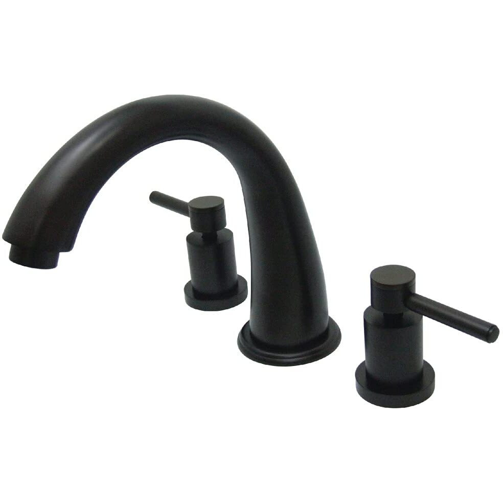 Kingston Brass Ks2365Dl Concord Roman Tub Faucet, 8-Inch Adjustable Center, Oil Rubbed Bronze