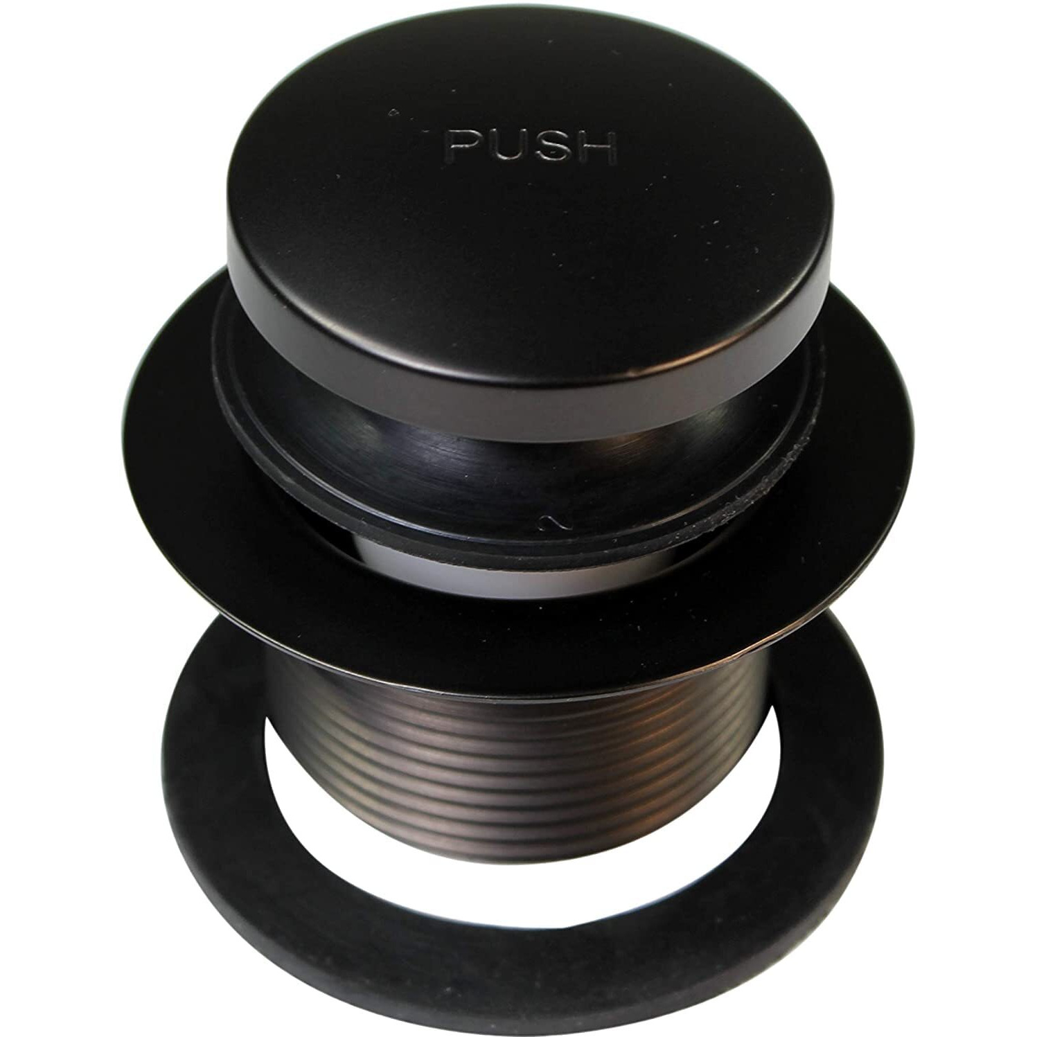 Westbrass D4931-4-12 1-1/2"" X 12"" Bath Waste & Overflow Assembly With Tip-Toe Drain Plug And 2-Hole Faceplate-Sch. 40 Abs Pipe, 4-Pack, Oil Rubbed Bronze, 4 Count