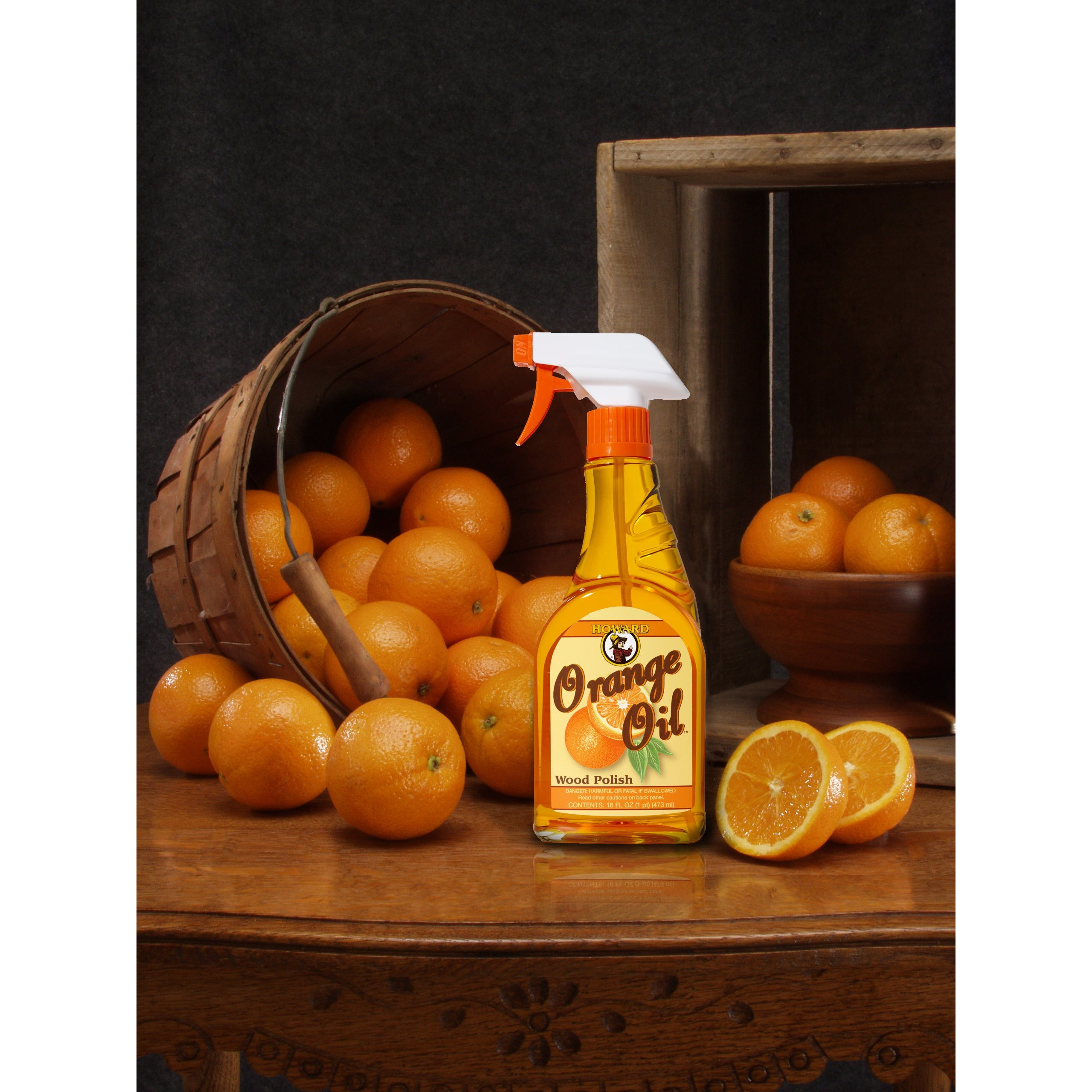Howard Products Or0008 Orange Oil Wood Polish, 08 Oz, 8 Fl Oz