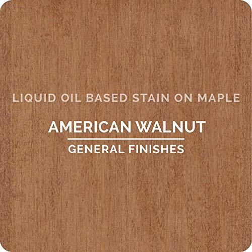 General Finishes Oil Based Penetrating Wood Stain, 1 Quart, American Walnut