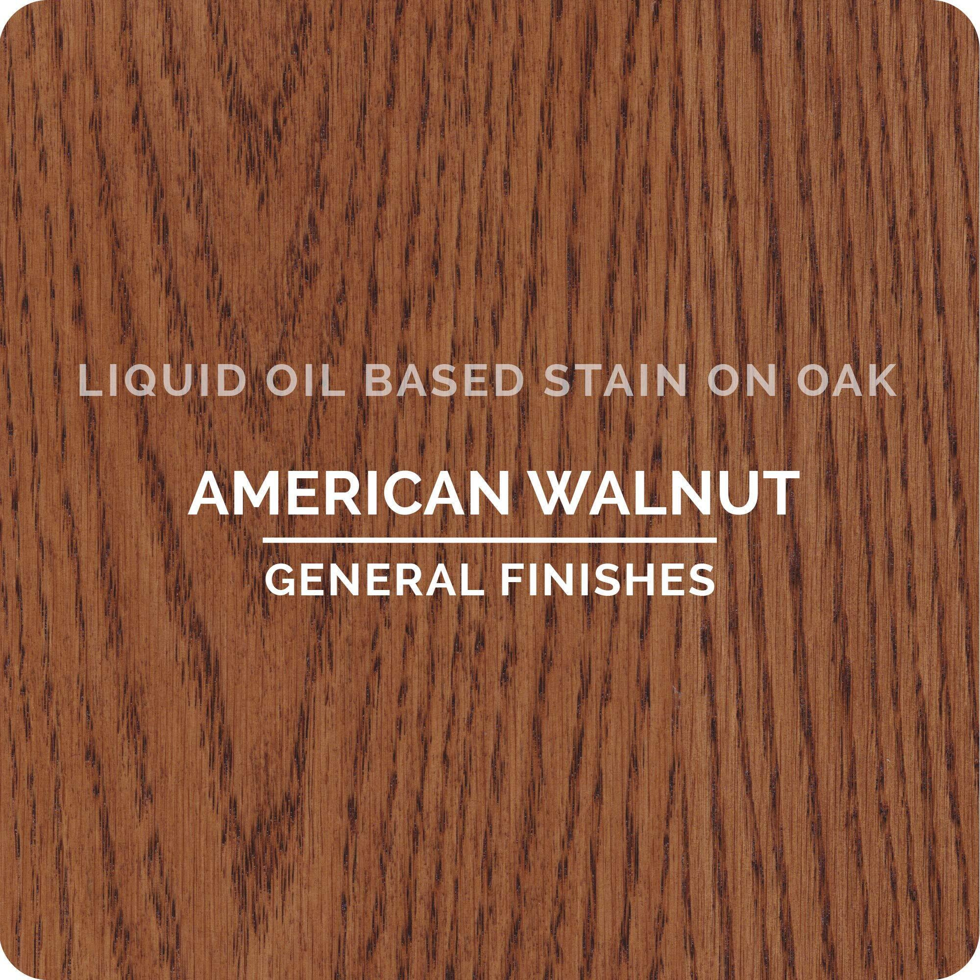 General Finishes Oil Based Penetrating Wood Stain, 1 Quart, American Walnut