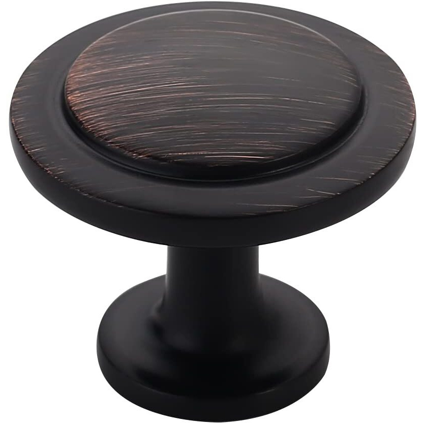 Alzassbg 25 Pack Oil Rubbed Bronze Cabinet Knobs, 1-1/4 Inch Diameter Round Kitchen Knobs For Cabinets And Drawers Al6012Orb