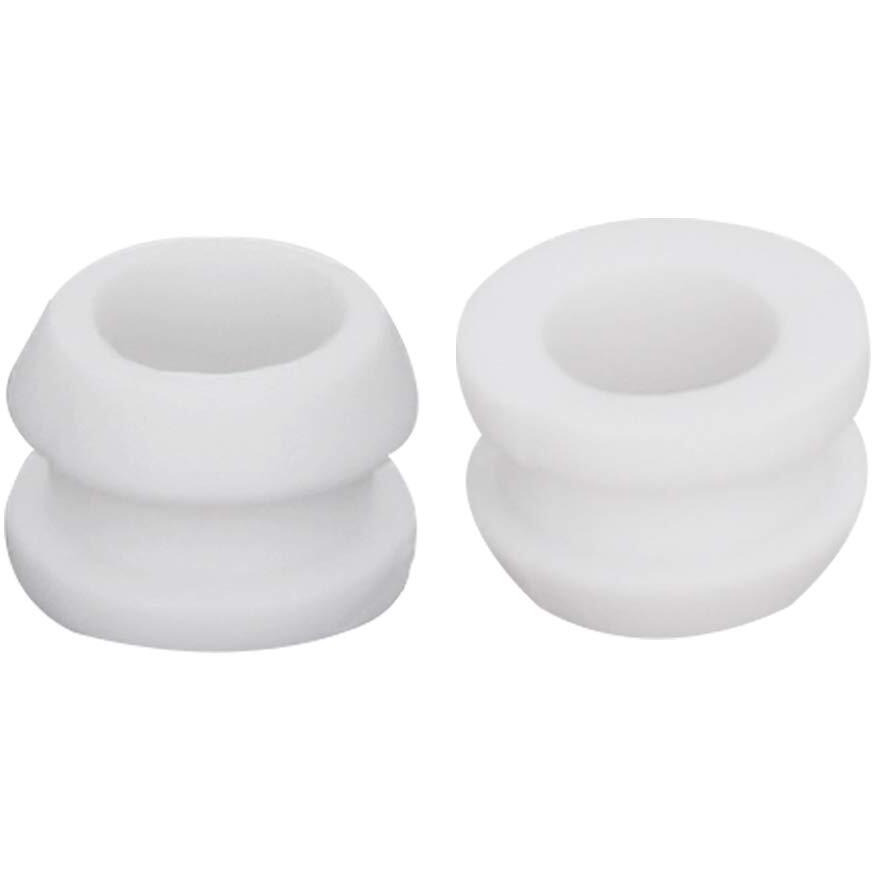 Fielect 100Pcs White Rubber Grommet 6Mm Inner Dia Oil Resistant Armature Rubber Grommets For Wiring Cable