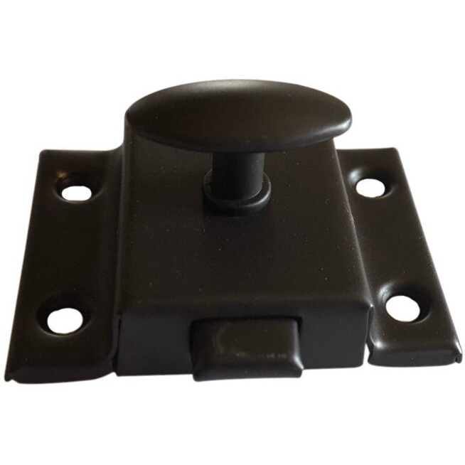 Cabinet Door Latch - Latch With Catch For Cabinet, Cupboard & Other Furniture (Oil Rubbed Bronze)