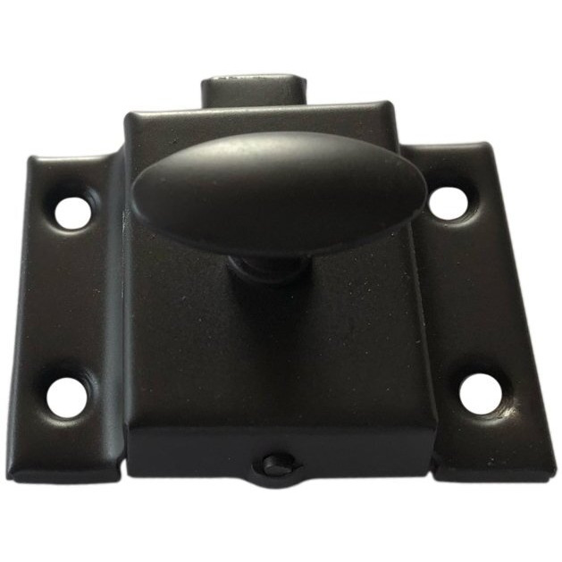 Cabinet Door Latch - Latch With Catch For Cabinet, Cupboard & Other Furniture (Oil Rubbed Bronze)