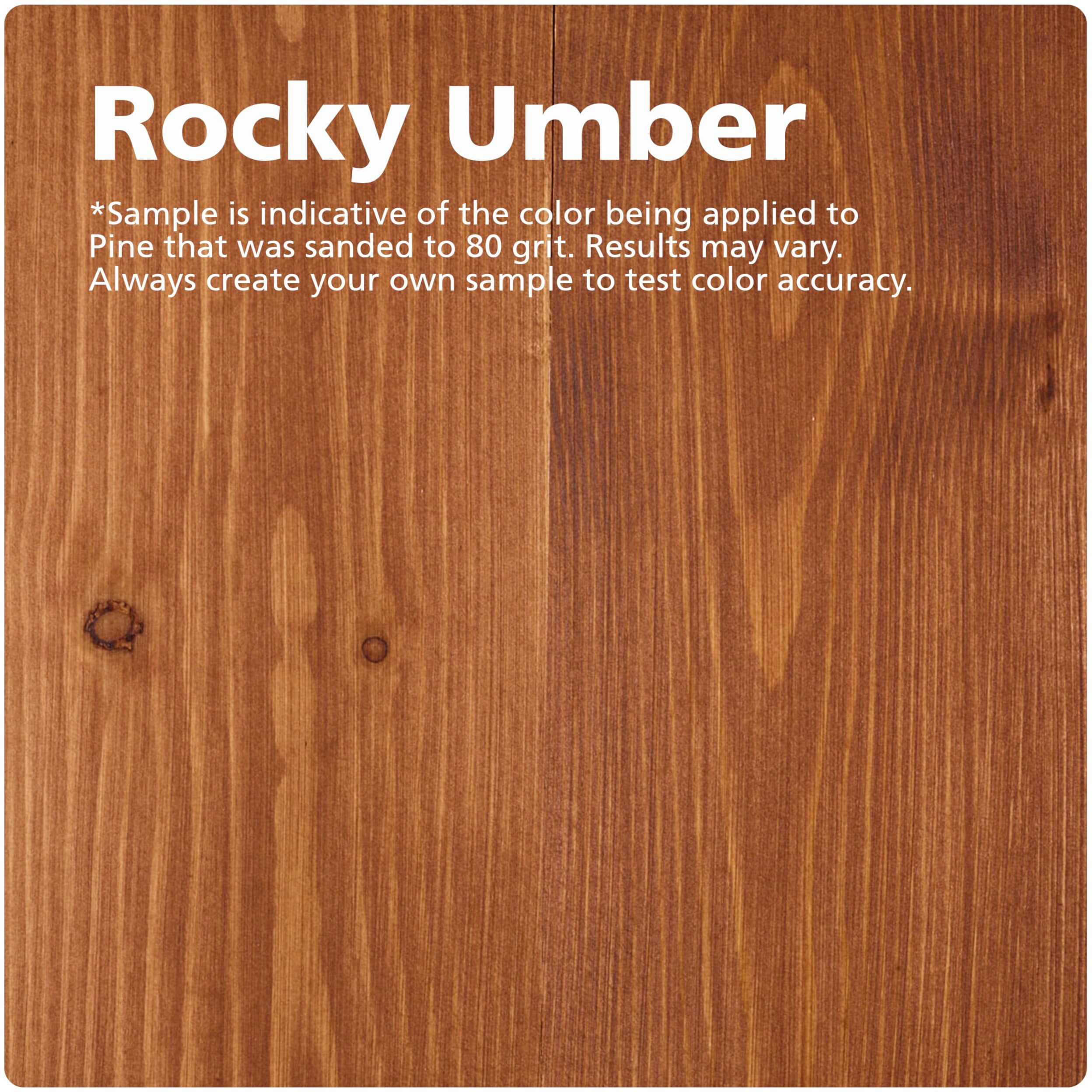 Rubio Monocoat Durogrit Outdoor Wood Oil, Stain & Sealer, 150 Ft - Rocky Umber | 1 Layer, Uv Protection For Deck, Fence & Furniture | 1 L