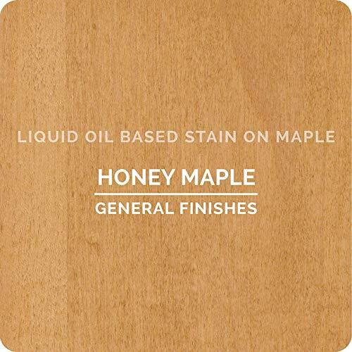 General Finishes Oil Based Penetrating Wood Stain, 1/2 Pint, Honey Maple