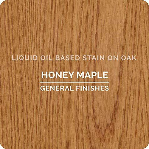 General Finishes Oil Based Penetrating Wood Stain, 1/2 Pint, Honey Maple
