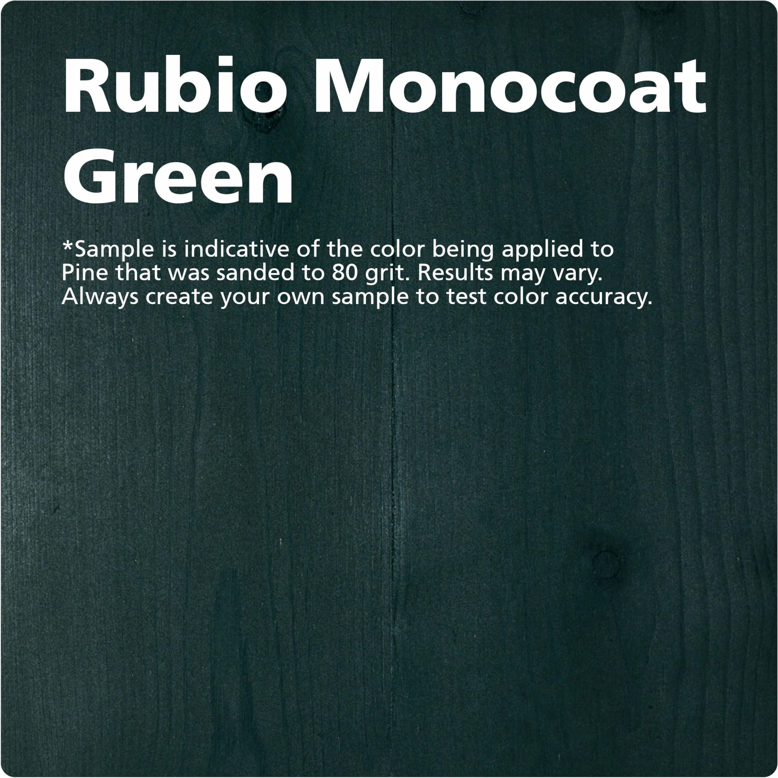 Rubio Monocoat Durogrit Outdoor Wood Oil, Stain & Sealer, 150 Ft - Green | 1 Layer, Uv Protection For Deck, Fence & Furniture | 1 L