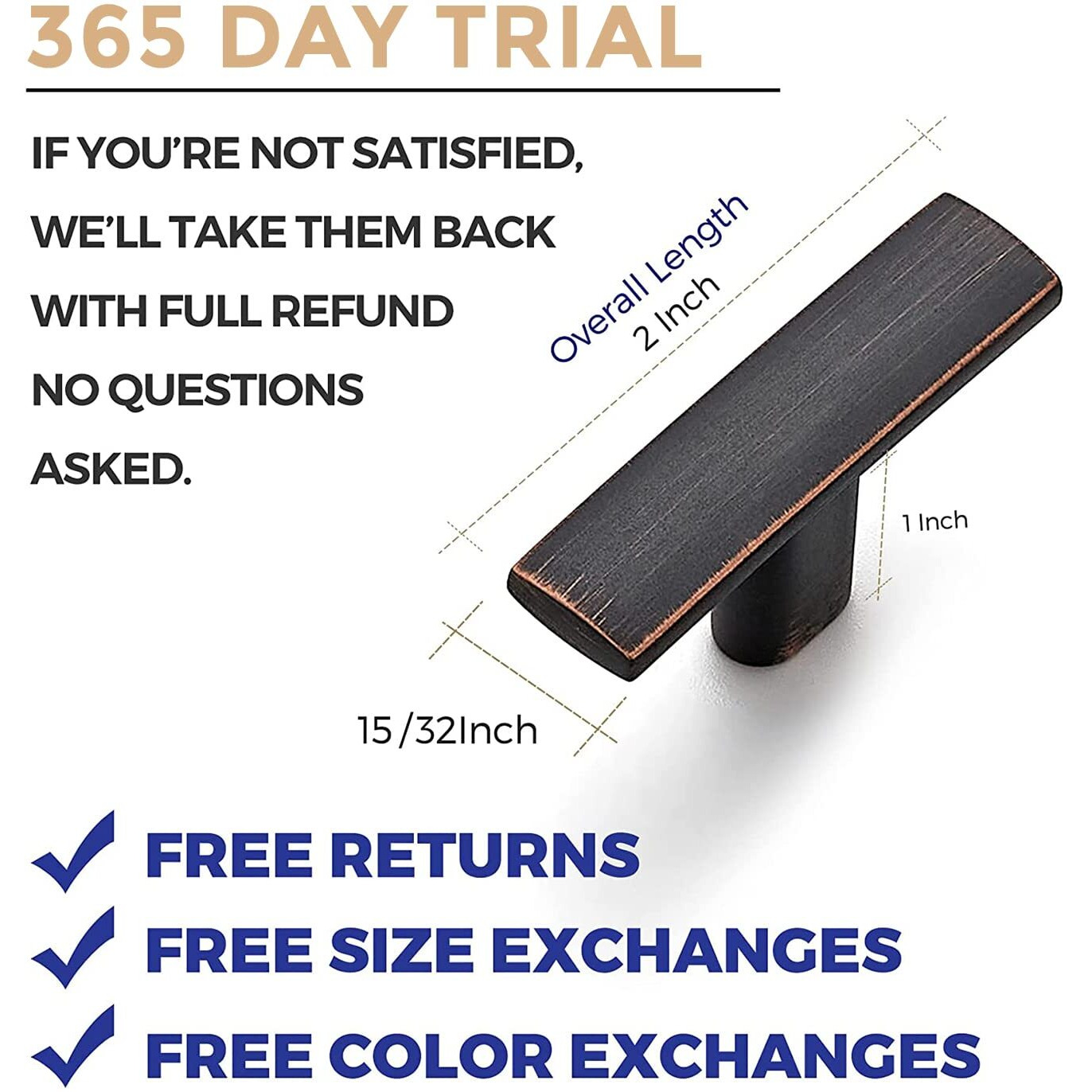 Ravinte 1-3/4 Inch Curved Cabinet Pulls Kitchen Cupboard Hardware Zinc Alloy Oil Rubbed Bronze Cabinet Pulls 1.75   Length,25 Pack