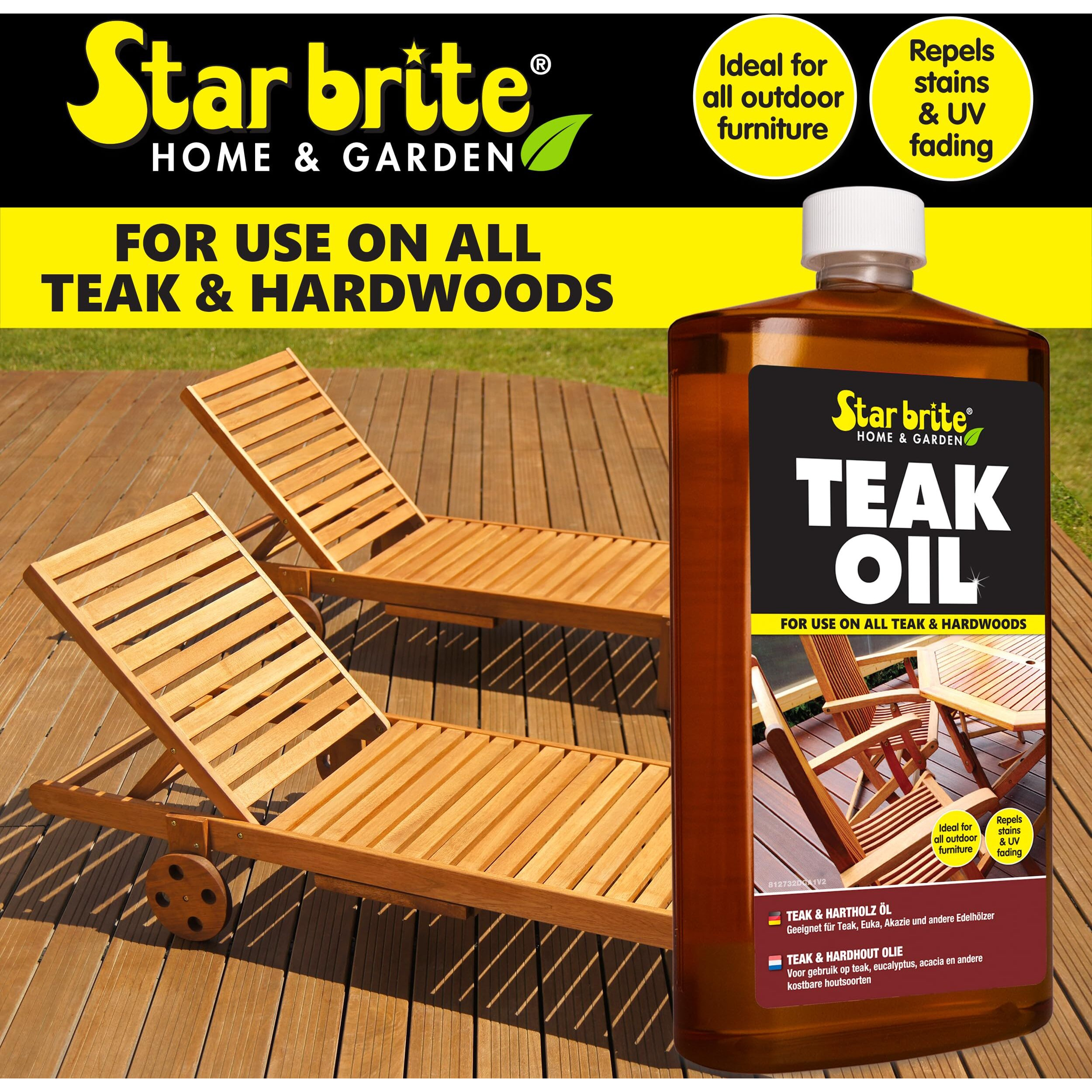 Star Brite 2 Step Teak Care 32 Oz Kit - Preserve The Natural Beauty Of Your Teak With Our Premium Oil And Cleaner Combo. Ideal For All Fine Woods, Ensuring Deep Protection And Vibrant Color.