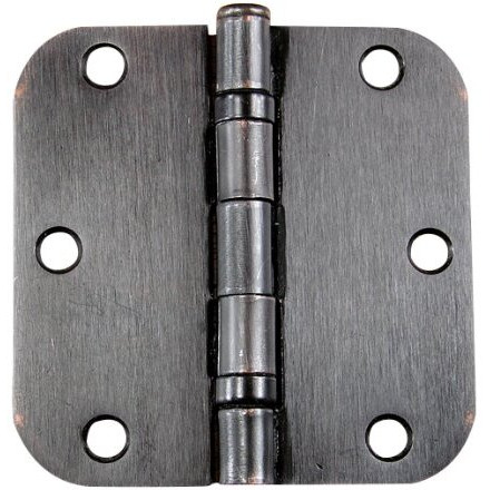 Hinge Outlet 3.5 Inch With 5/8 Inch Radius Ball Bearing Door Hinges, Heavy-Duty Steel, Removable Pin (Oil Rubbed Bronze, 2 Pack)