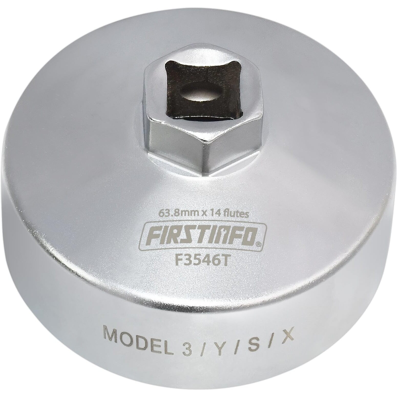Firstinfo F3546T 1/2"" Drive 63.8Mm 14 Flutes Oil Filter Wrench, Compatible With Tesla