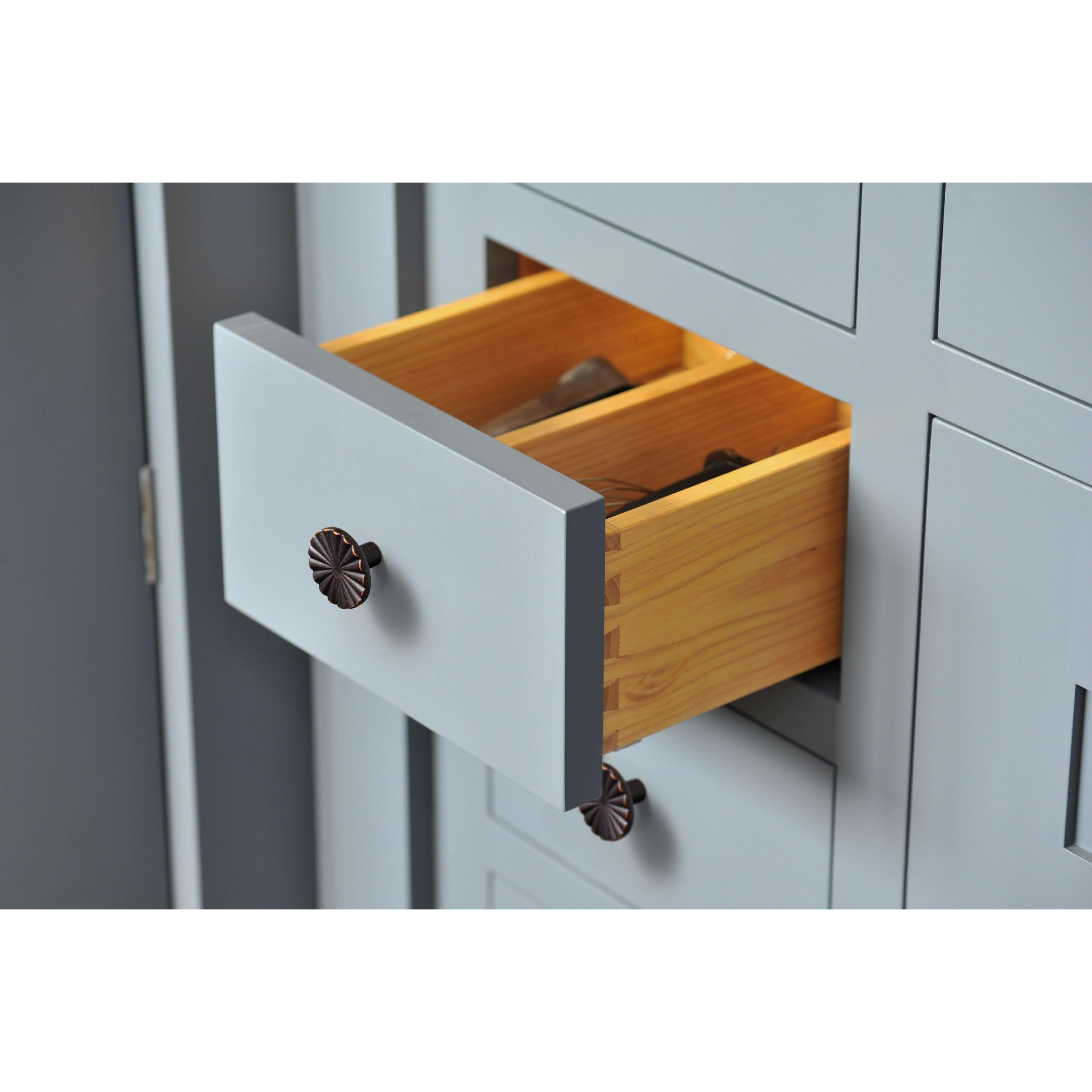 Goo-Ki 1.5''(38Mm) Dia Antique Oil Rubbered Bronze Cabinet Knob, Big Zinc Alloy Drawer Knobs With Round Flower Design,Retro Style,6 Pack