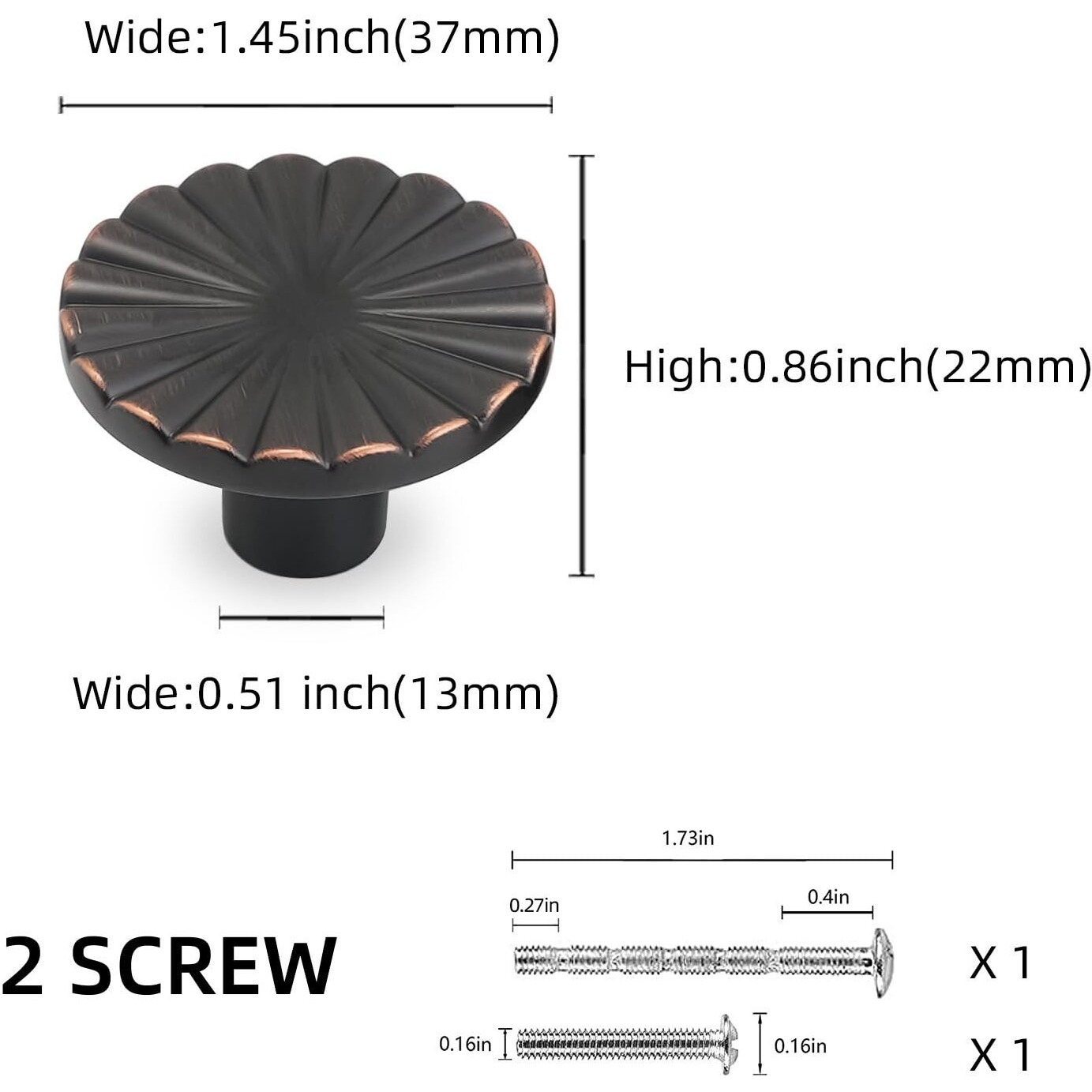 Povefonk 10 Pack Oil Rubbed Bronze Kitchen Cabinet Knobs Oil Rubbed Bronze Drawer Knobs Kitchen Cabinet Hardware Zinc Alloy Handles Drawer Knobs Dresser Handles