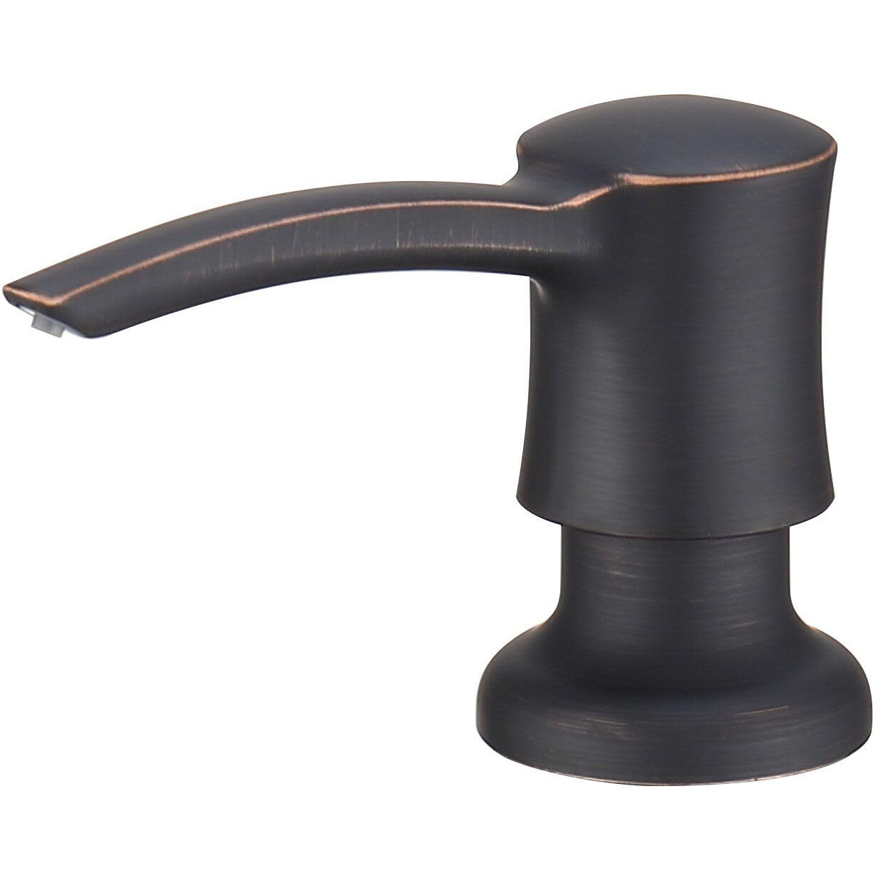 Kmeino Soap Dispenser For Kitchen Sink, Built In Sink Soap Dispenser Oil Rubbed Bronze Abs Pump Head With 11 Ounce Soap Bottle
